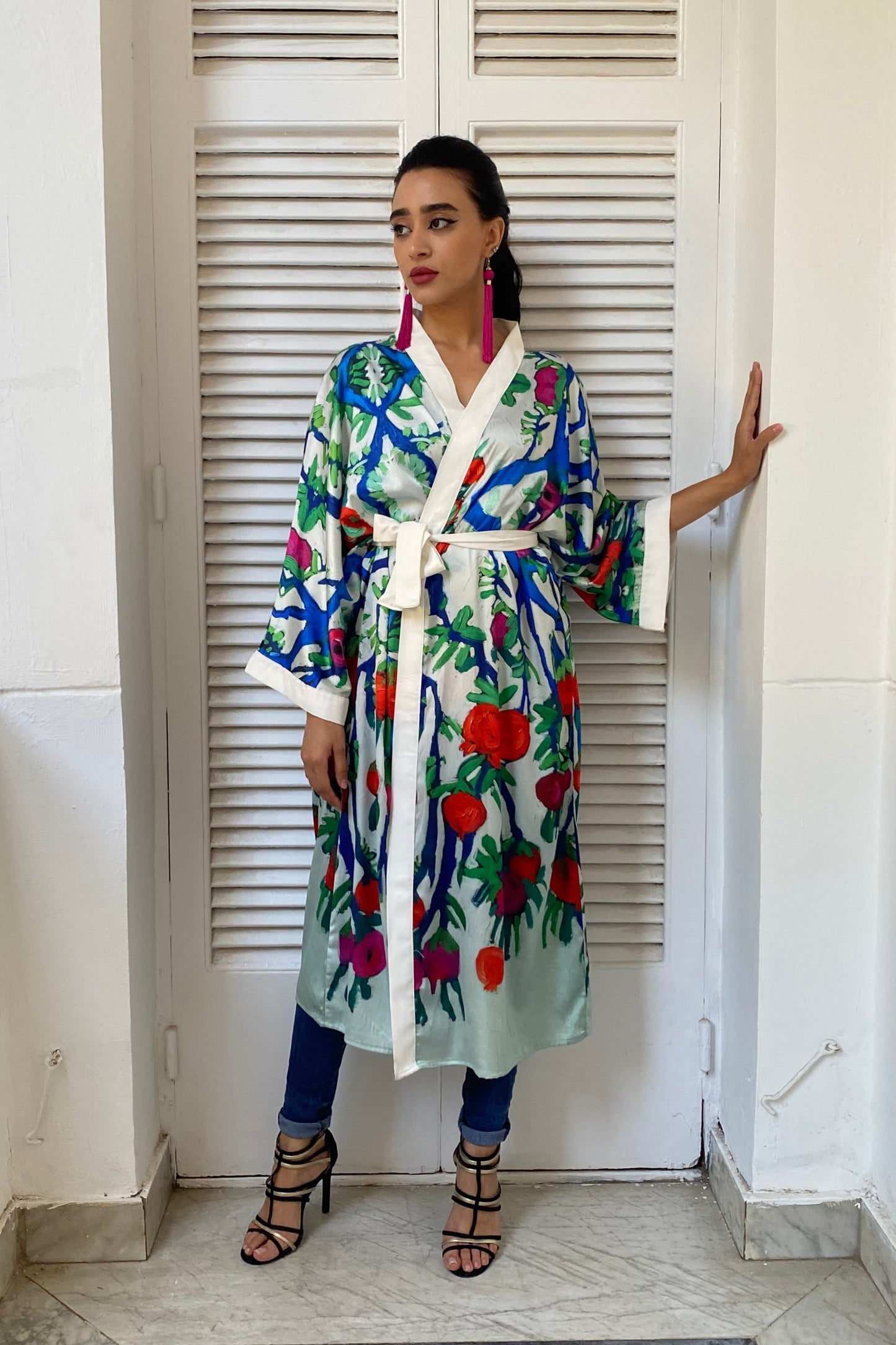 Rommanah Satin Kimono