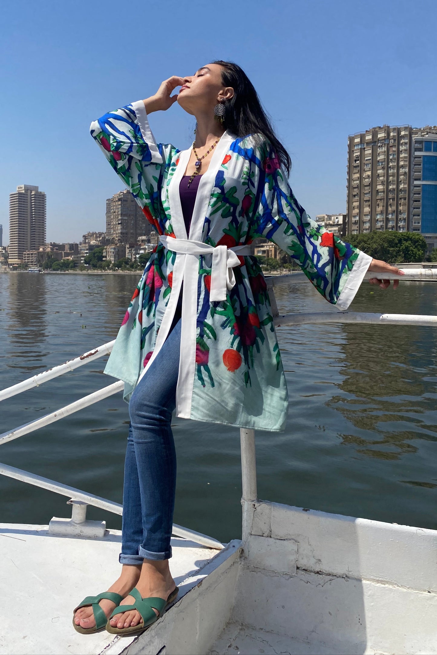 Rommanah Short Chiffon Kimono