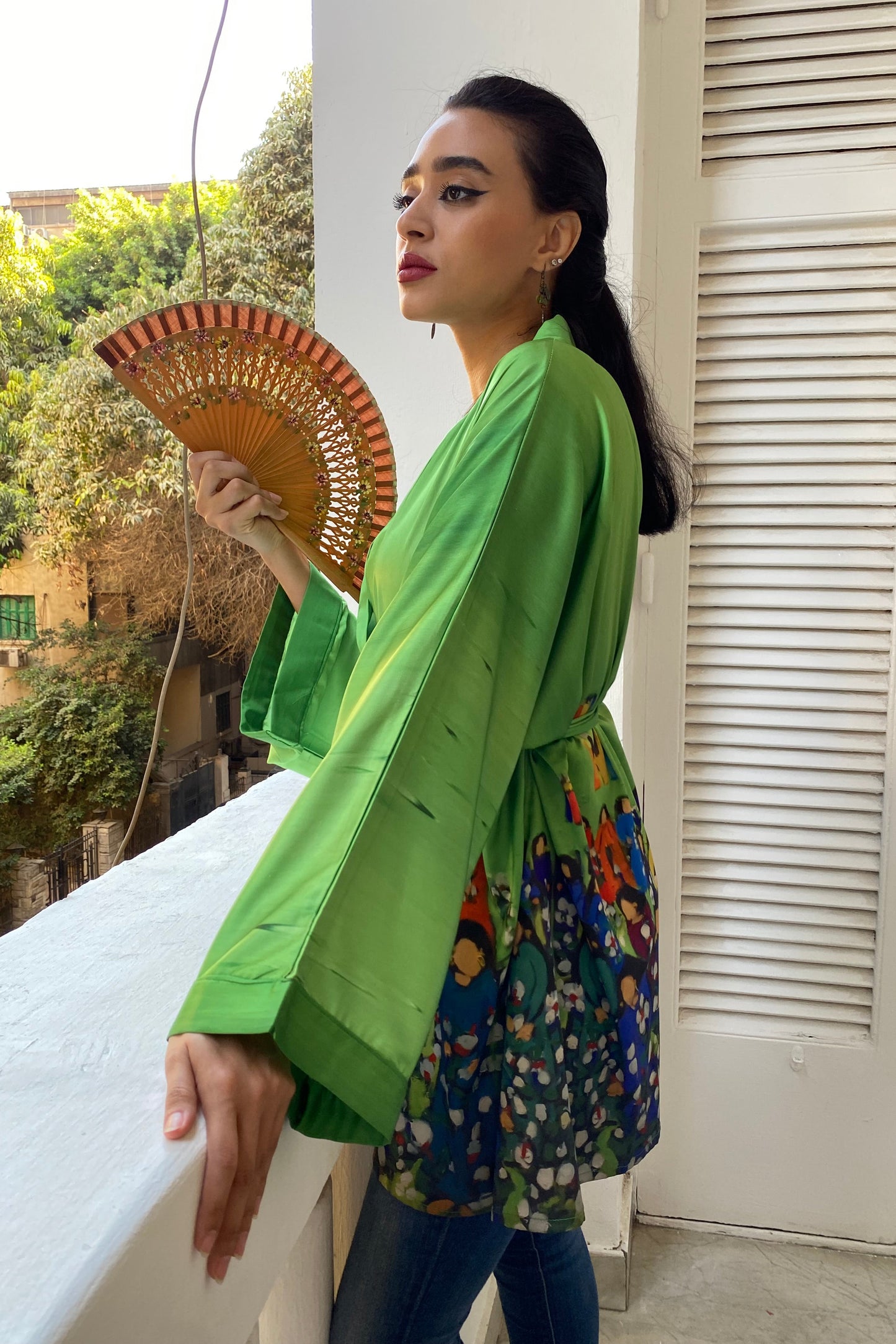 The Cotton Harvest Satin Kimono