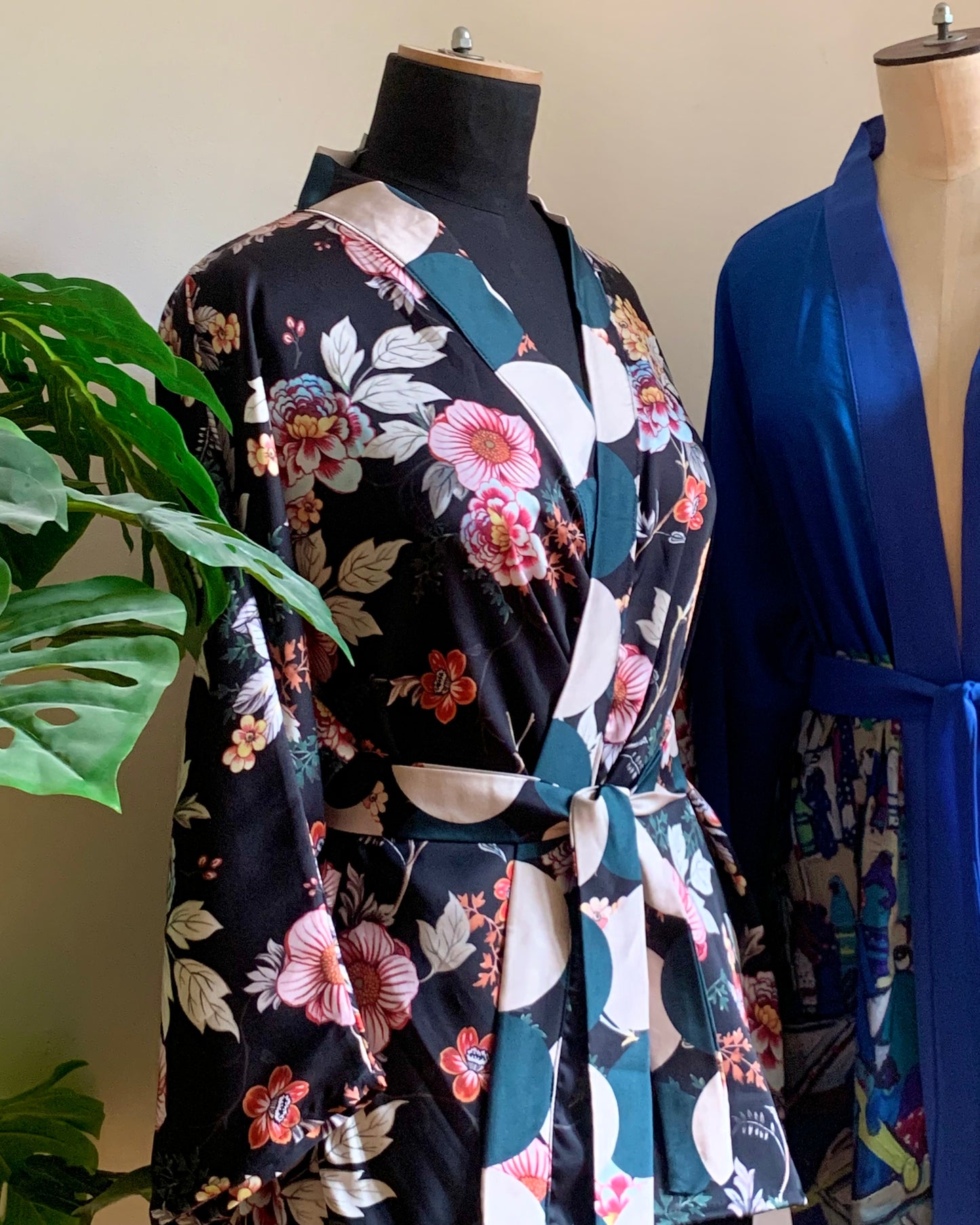 Satin Short Kimono