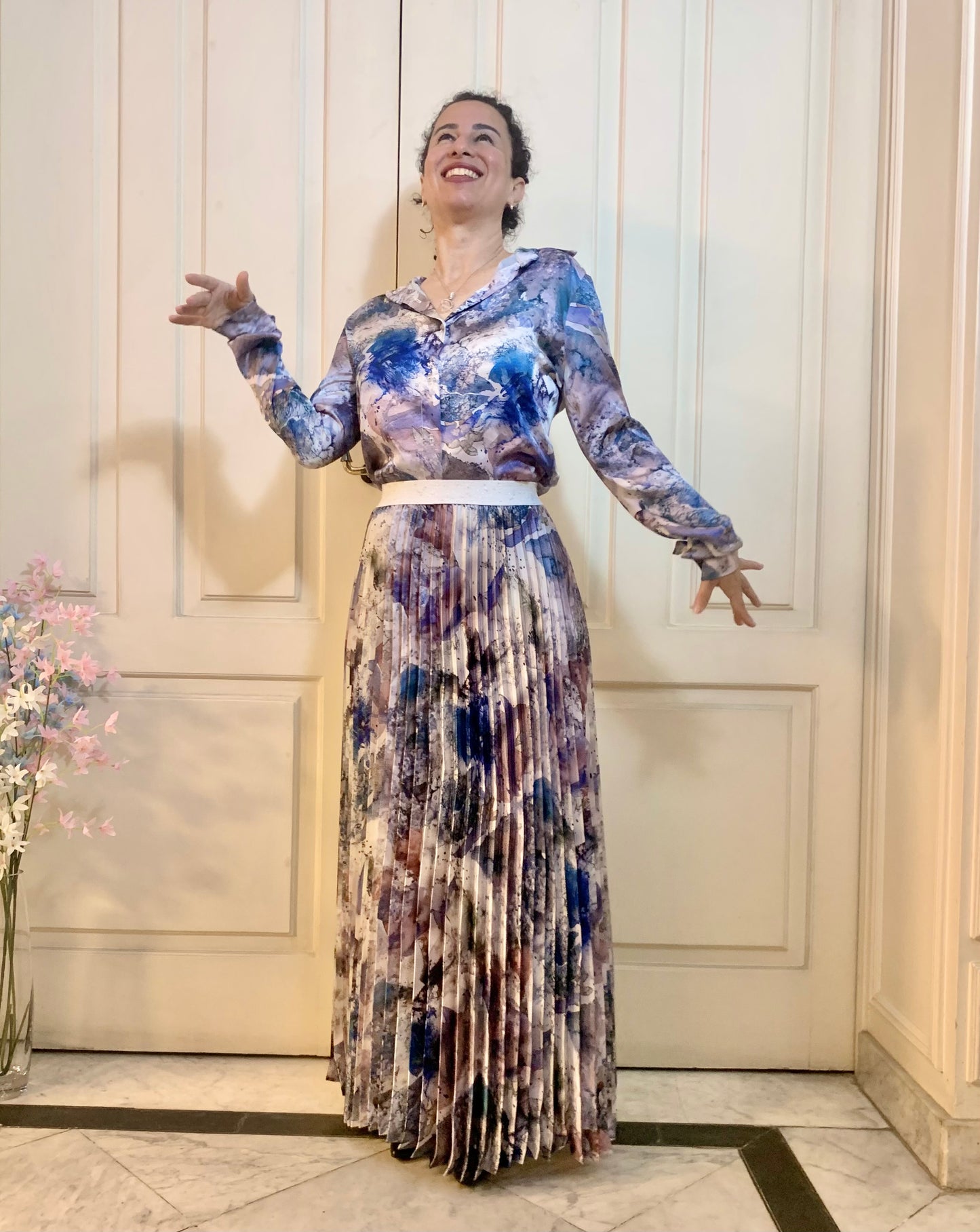 Glactic Pleated Skirt