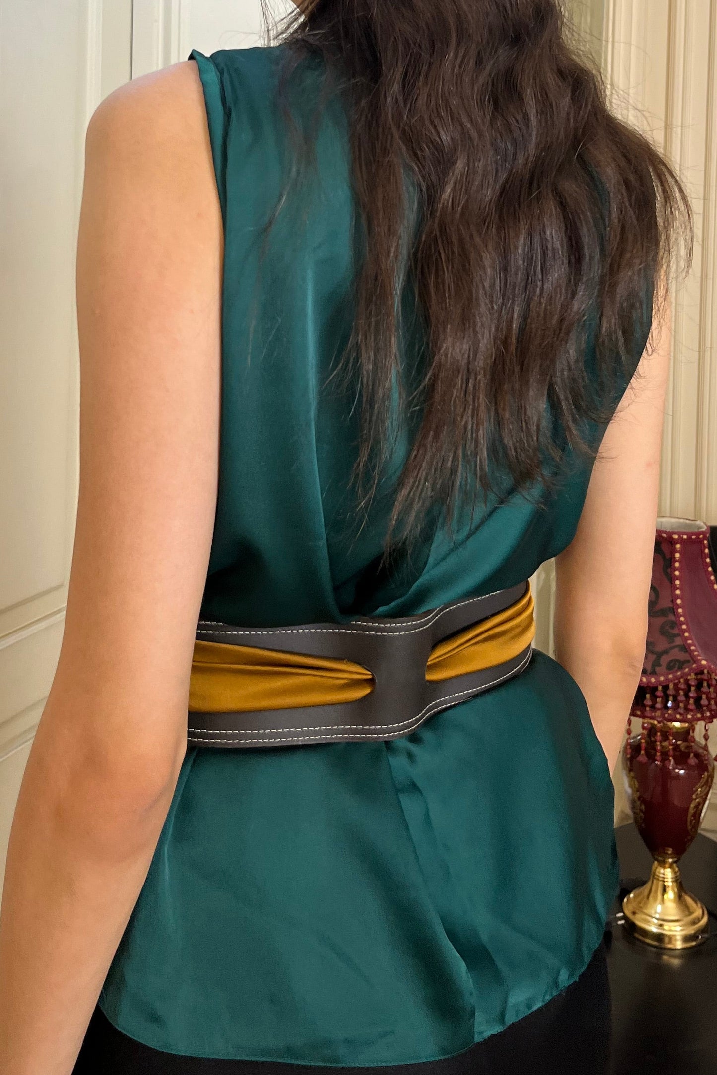 Caramel Satin Belt