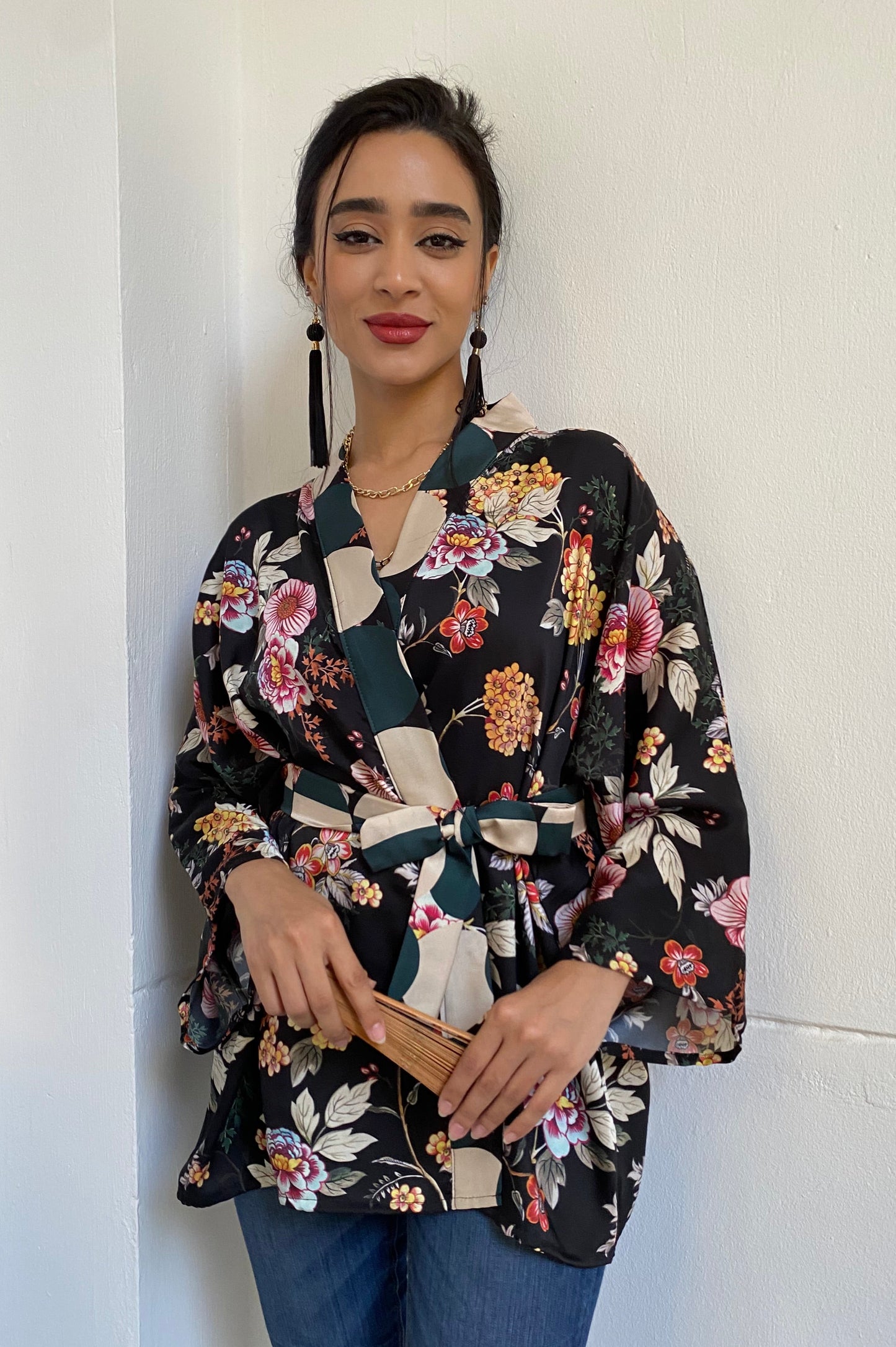 Rétro Floral Kimono