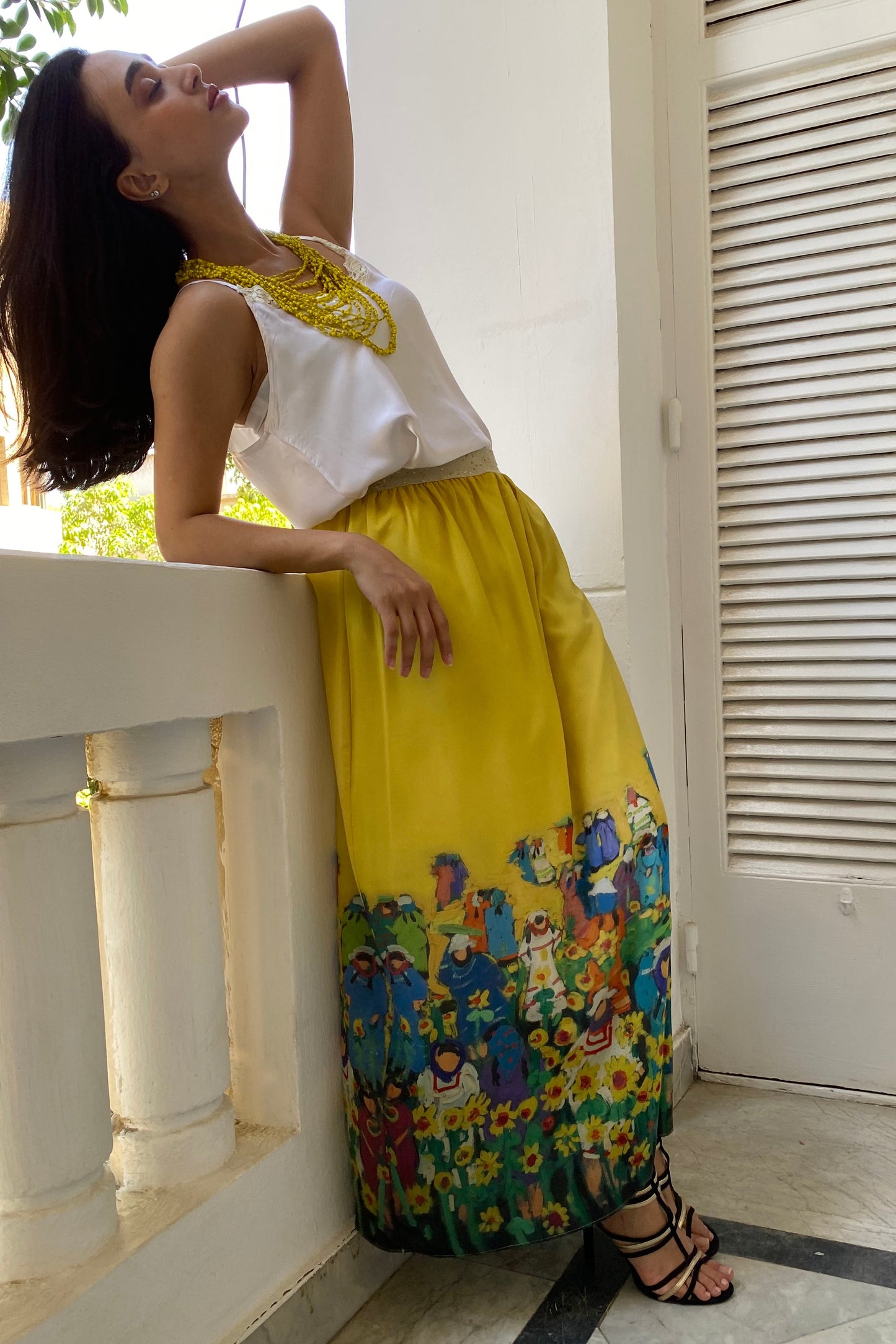 Sunflower Maxi Skirt