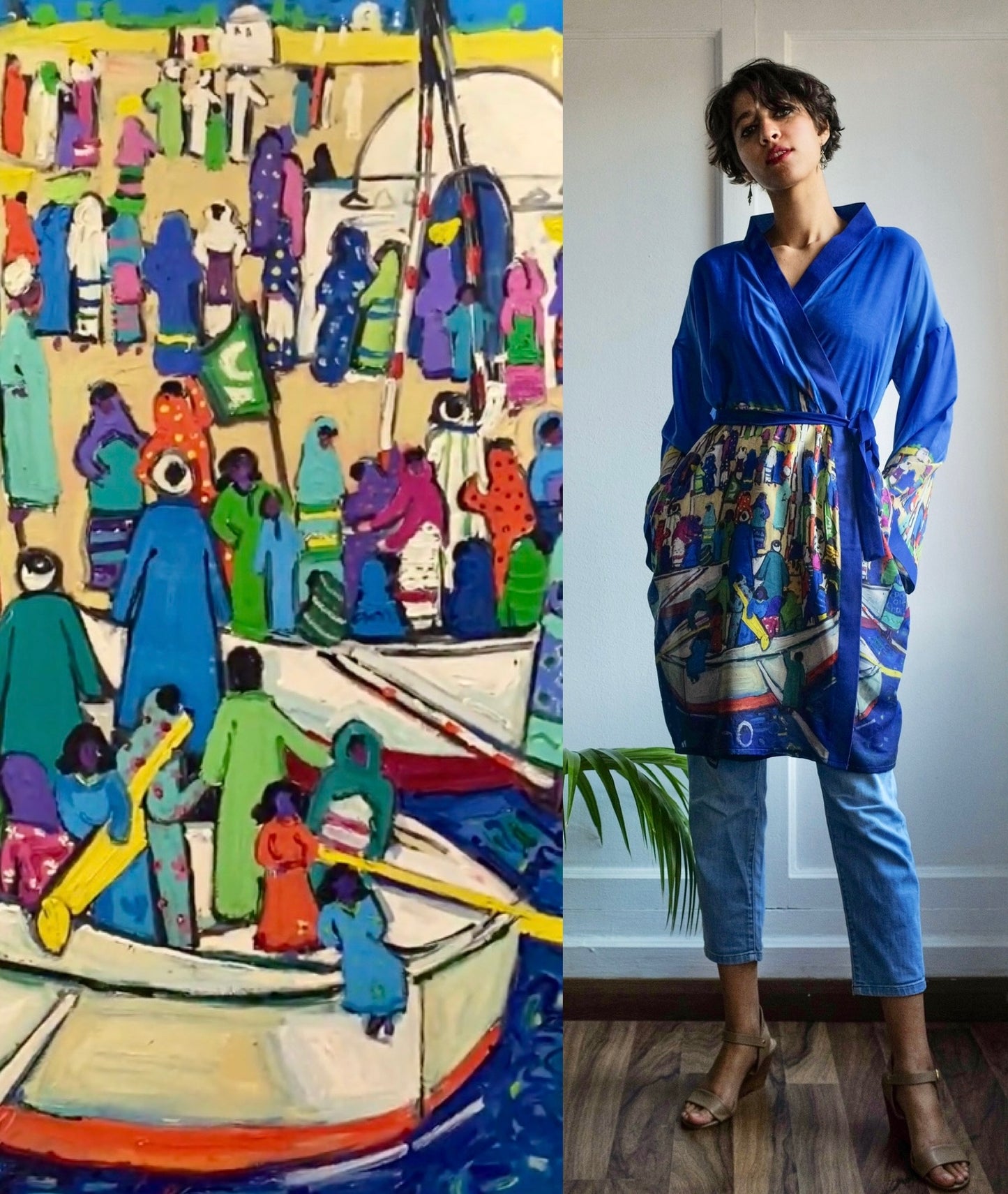 The Eternal Nile Satin Kimono