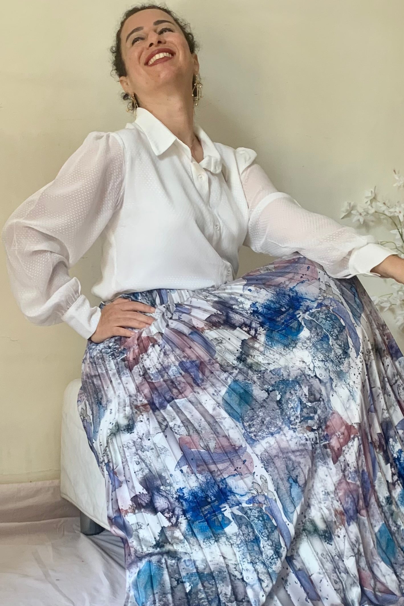 Plumetis Fuild Voile Blouse