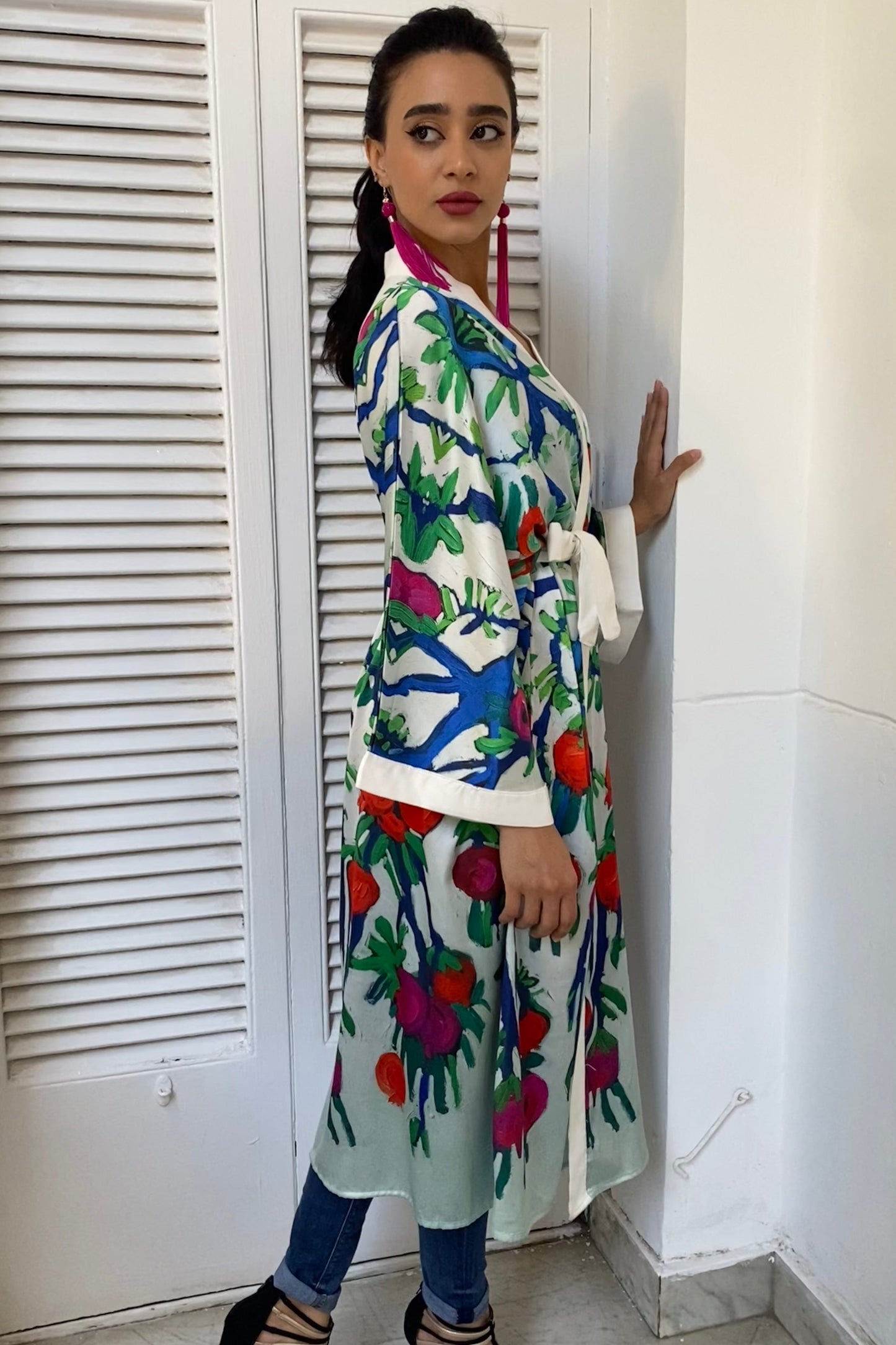 Rommanah Satin Kimono