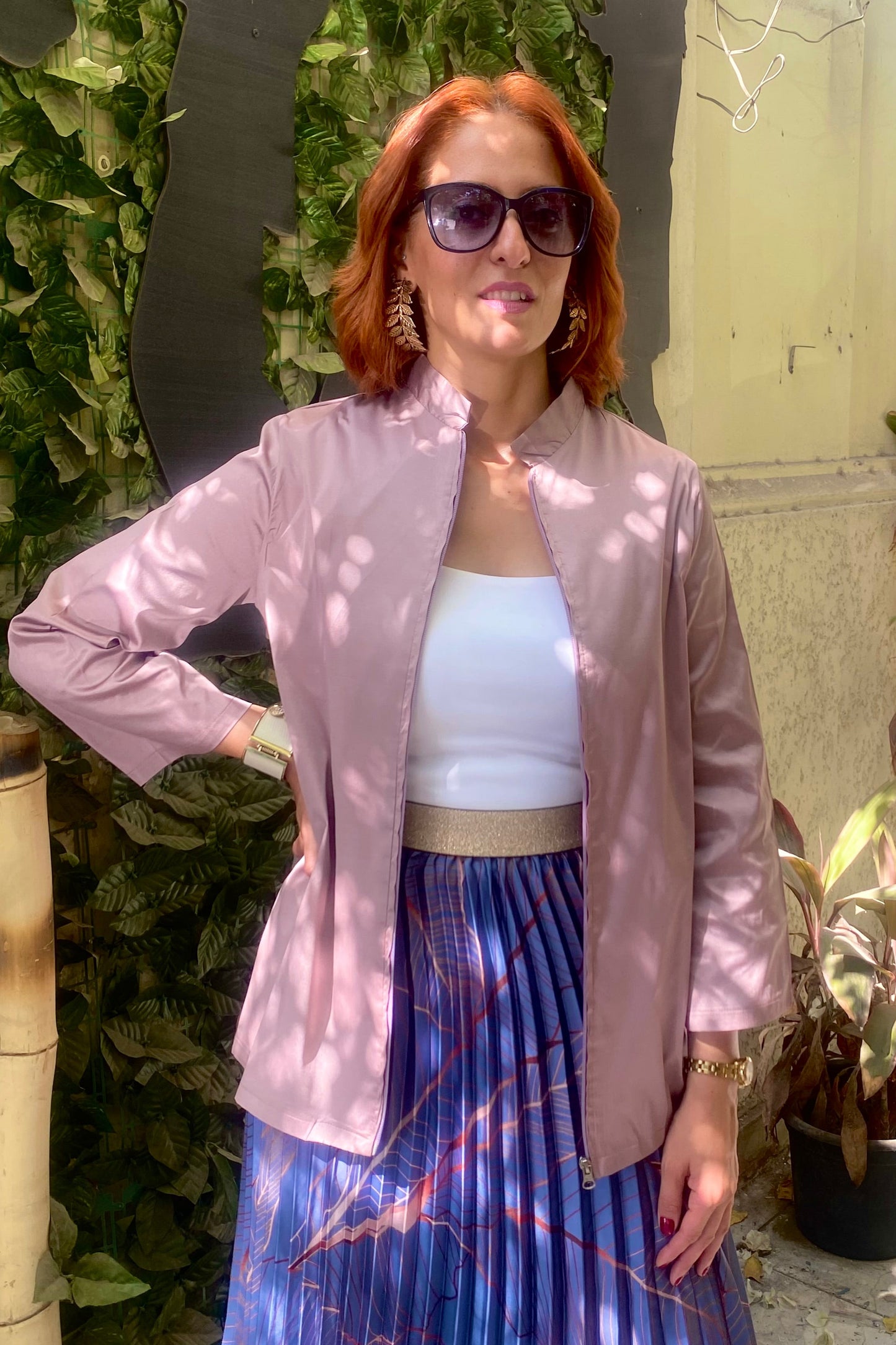 Lilac Taffeta Kimono