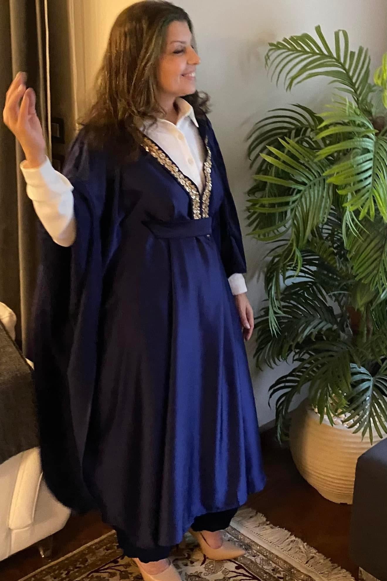 Arabian Kaftan in Indigo