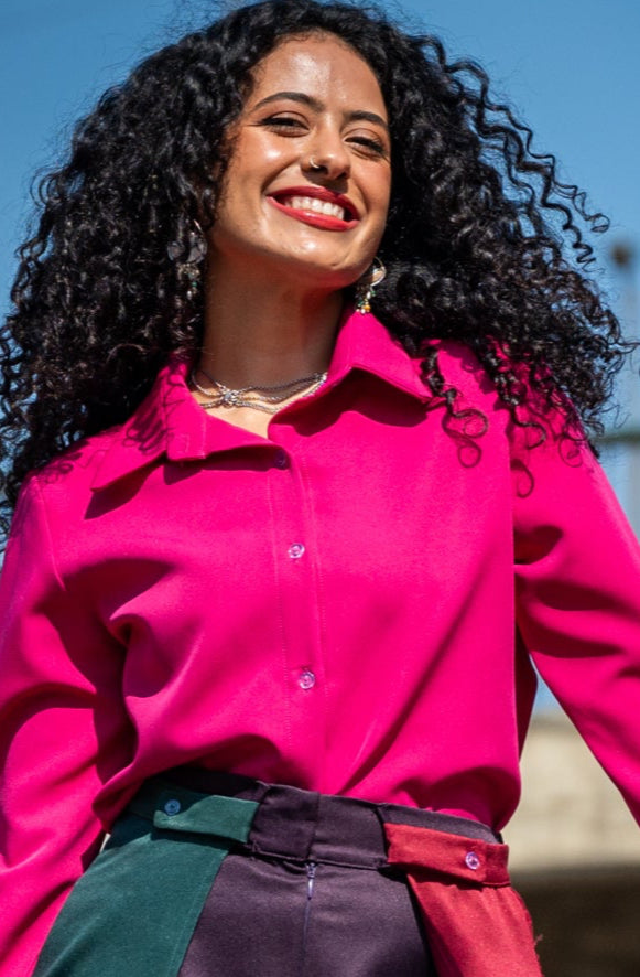 Magenta Crisp Shirt