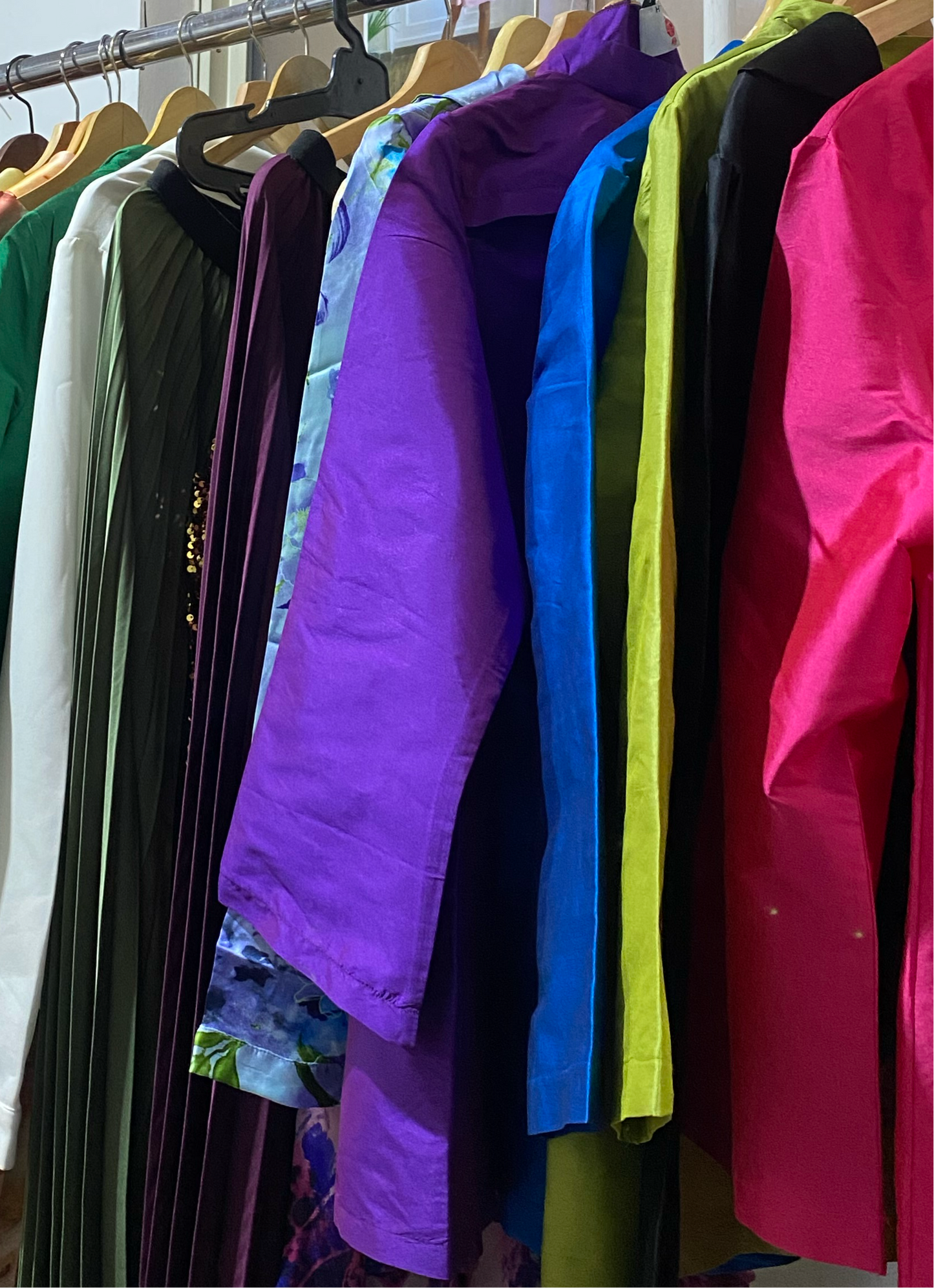 Purple Taffeta Kimono