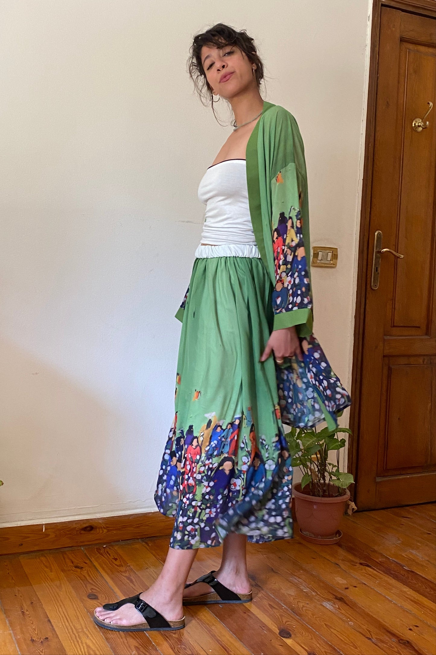 Cotton Harvest Chiffon Skirt