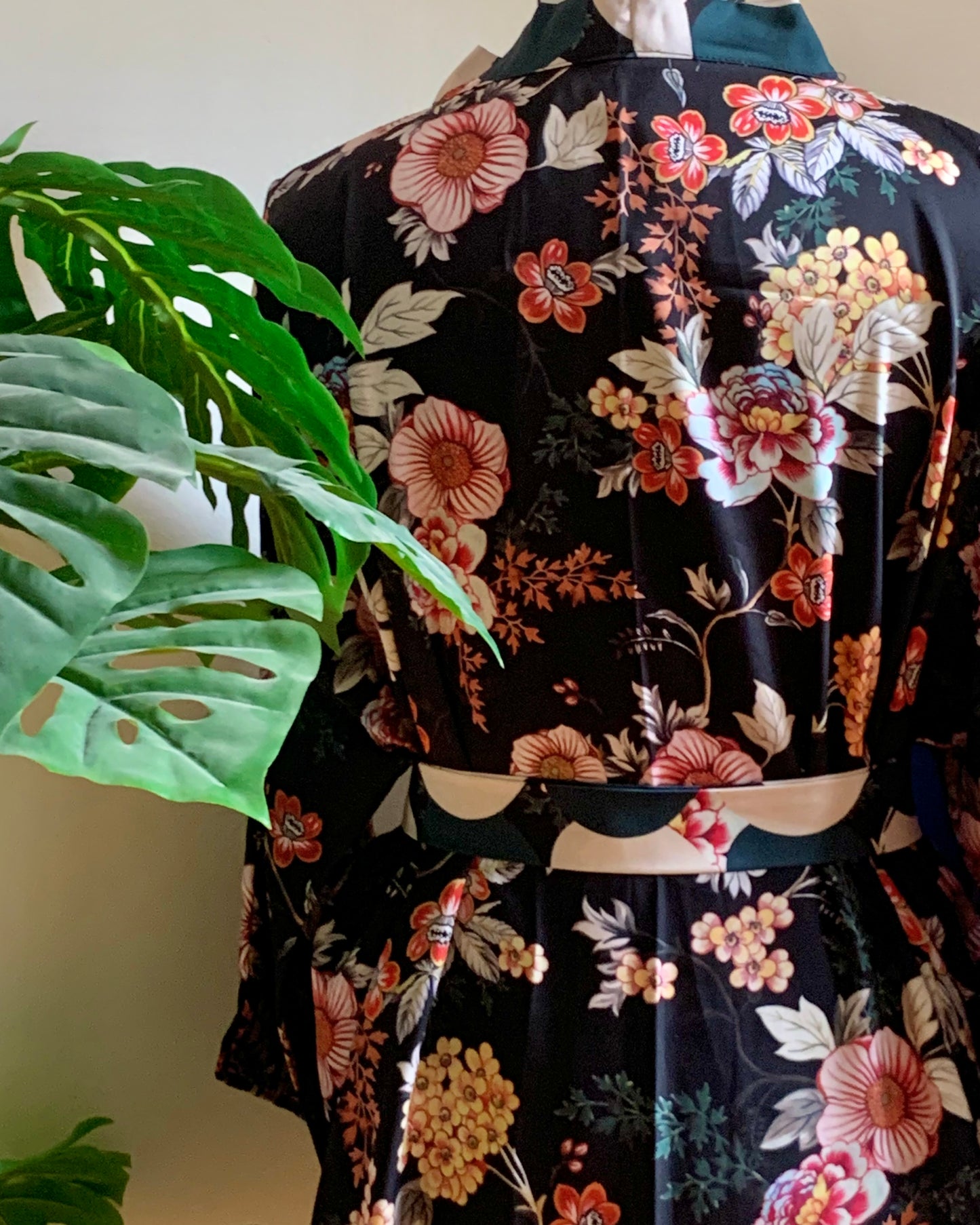 Satin Short Kimono