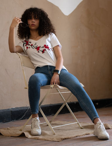 Embroidered T-shirts