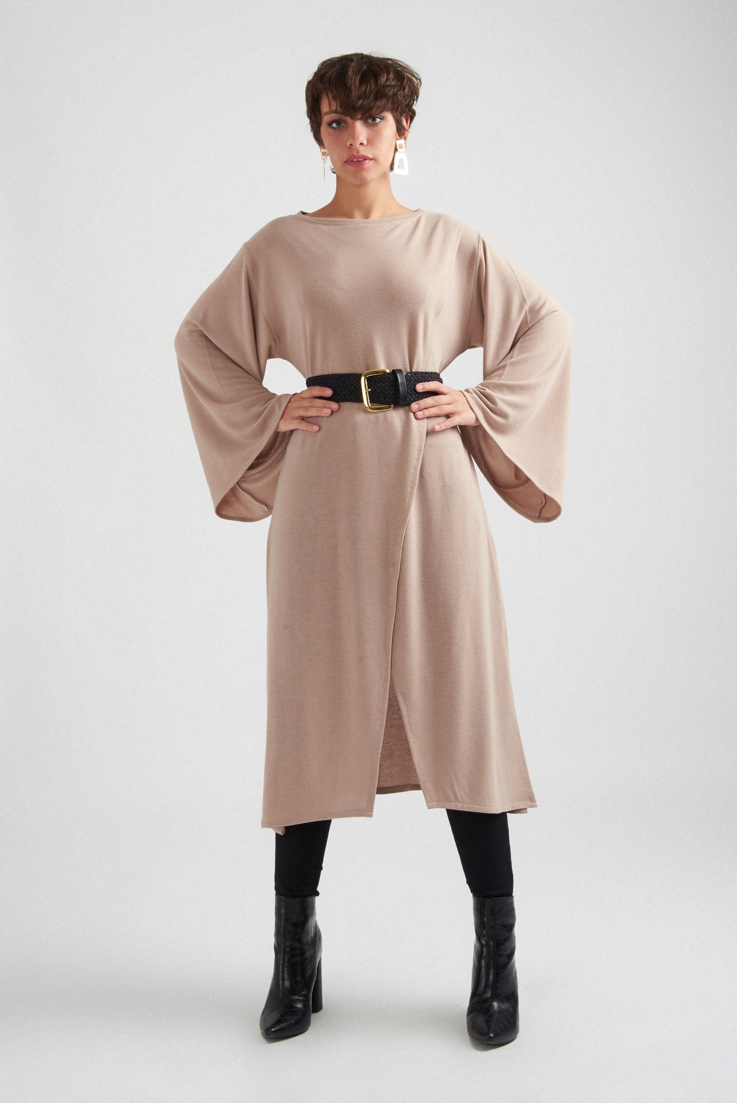 Black Metal Buckle Belt