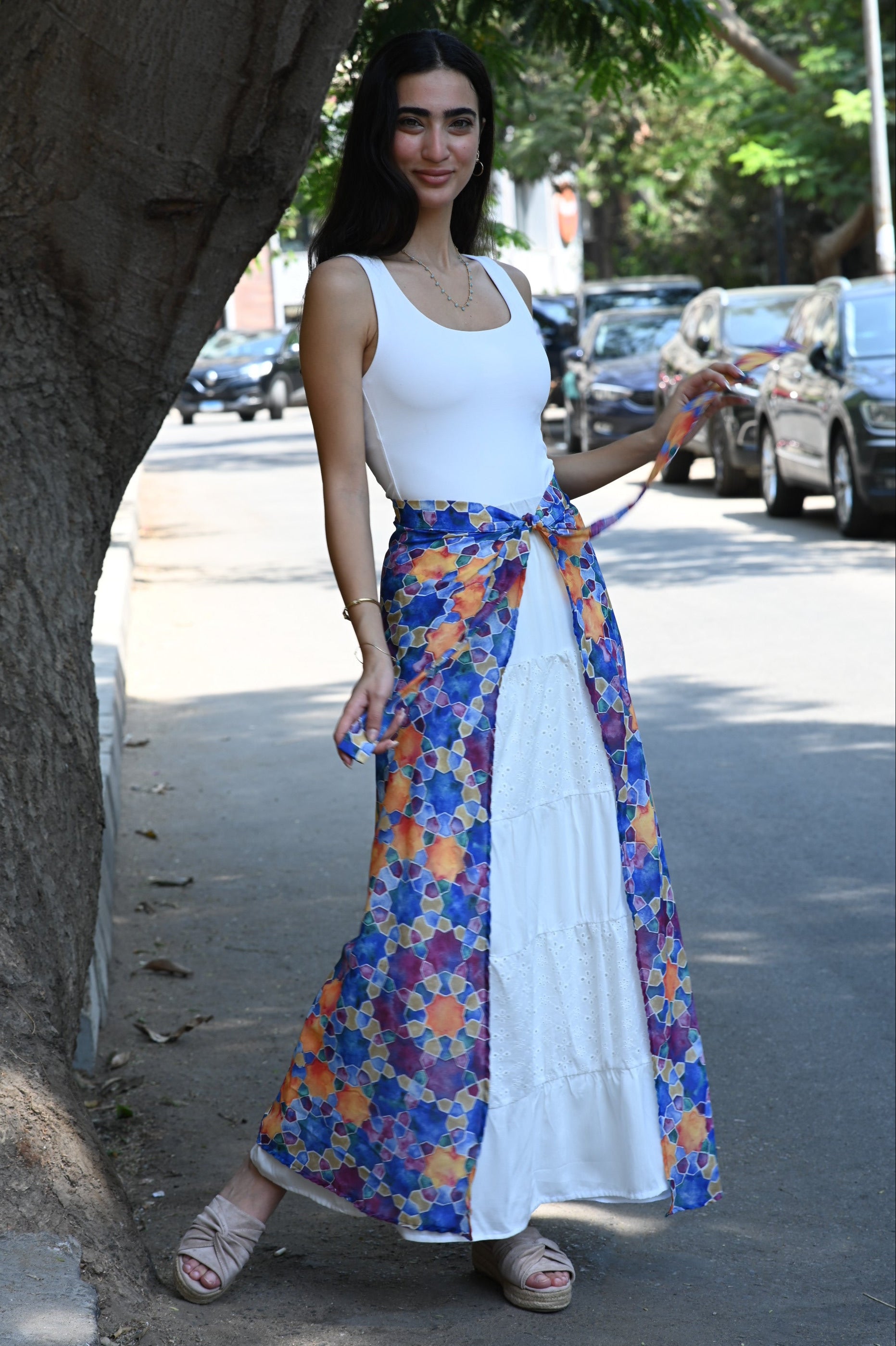 Oriental Islamic Wrap Skirt – Rommanah - Main Image