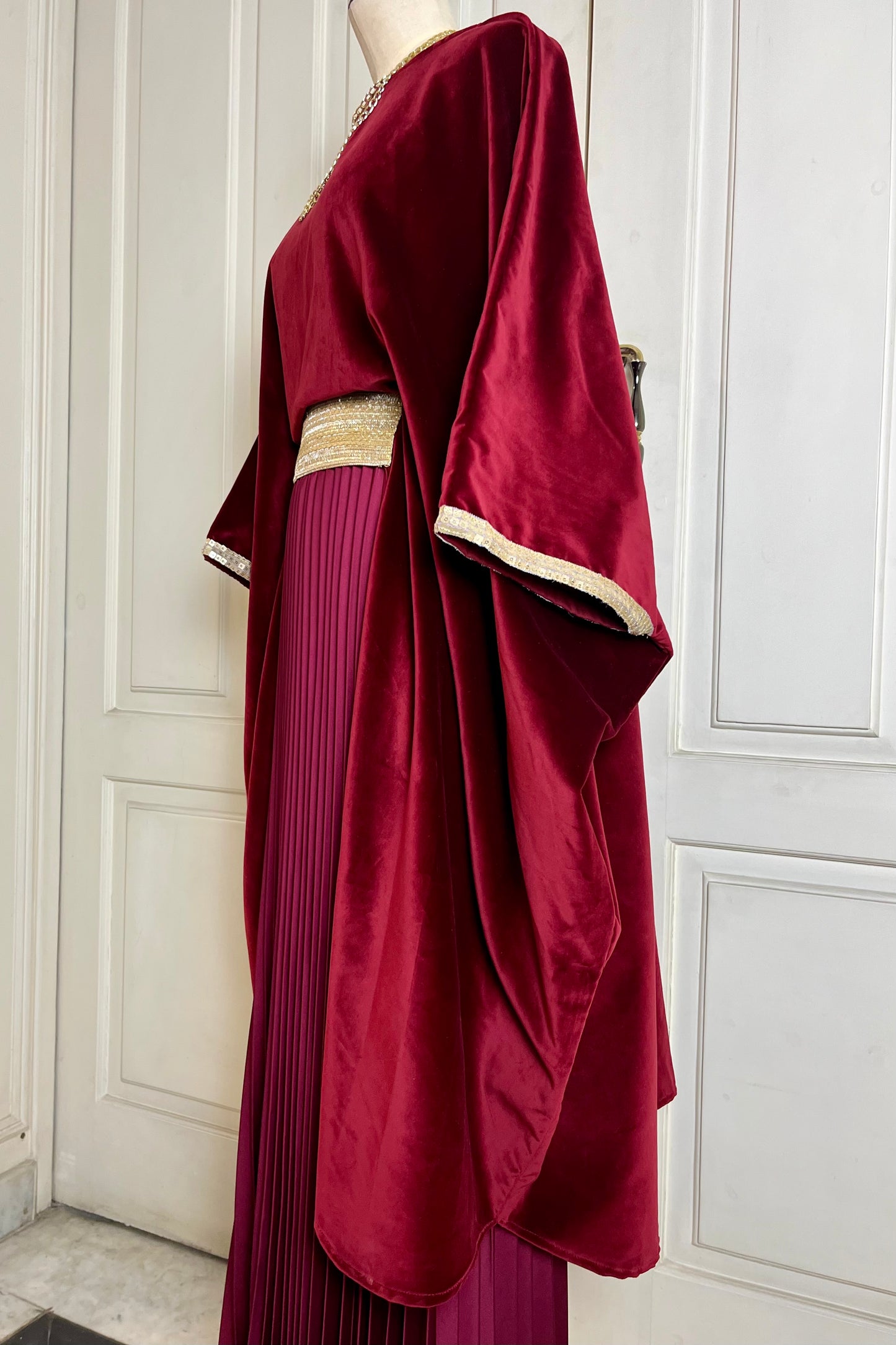 The Arabian Blouse in Bordeaux