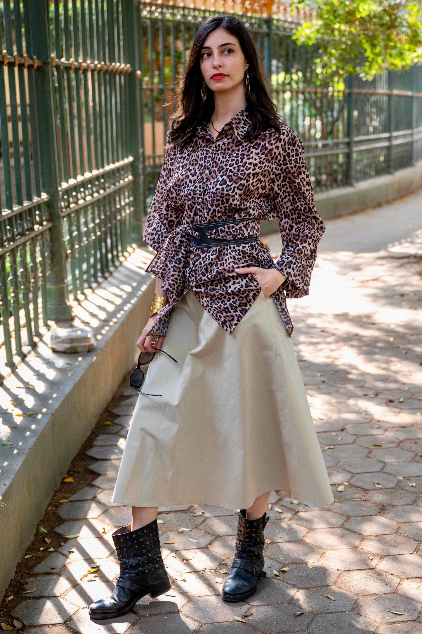 Leopard Chiffon Blouse