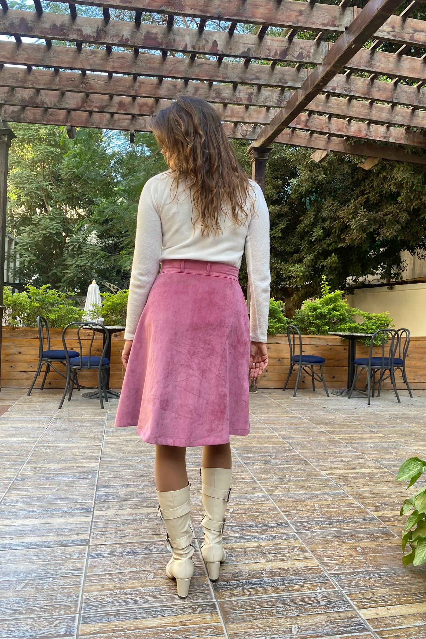 Blush Corduroy Skirt