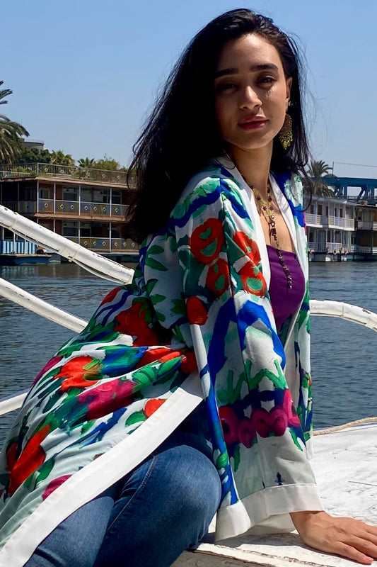 Rommanah Short Chiffon Kimono