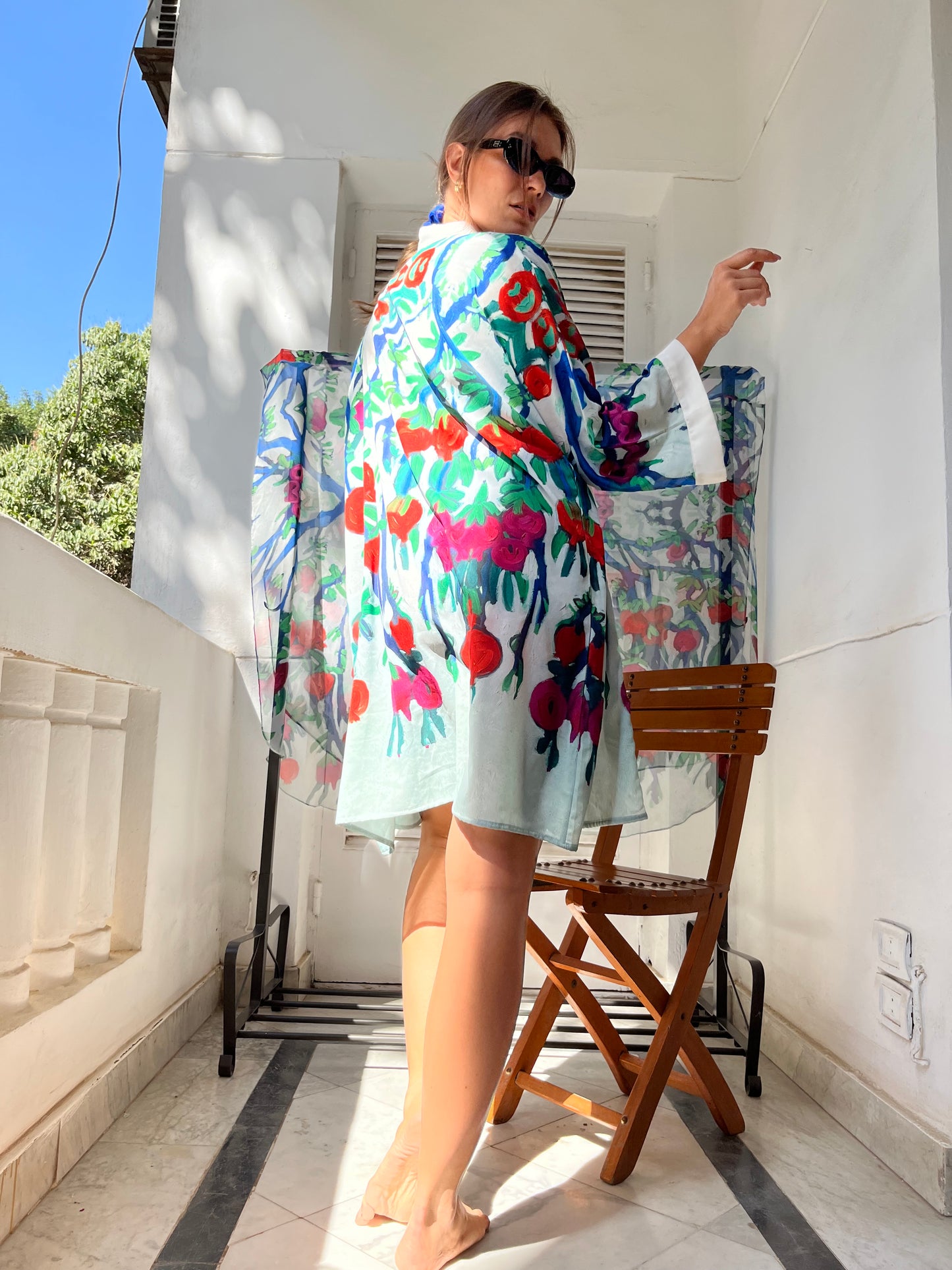 Rommanah Short Chiffon Kimono