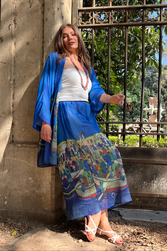 The Eternal Nile Chiffon Skirt