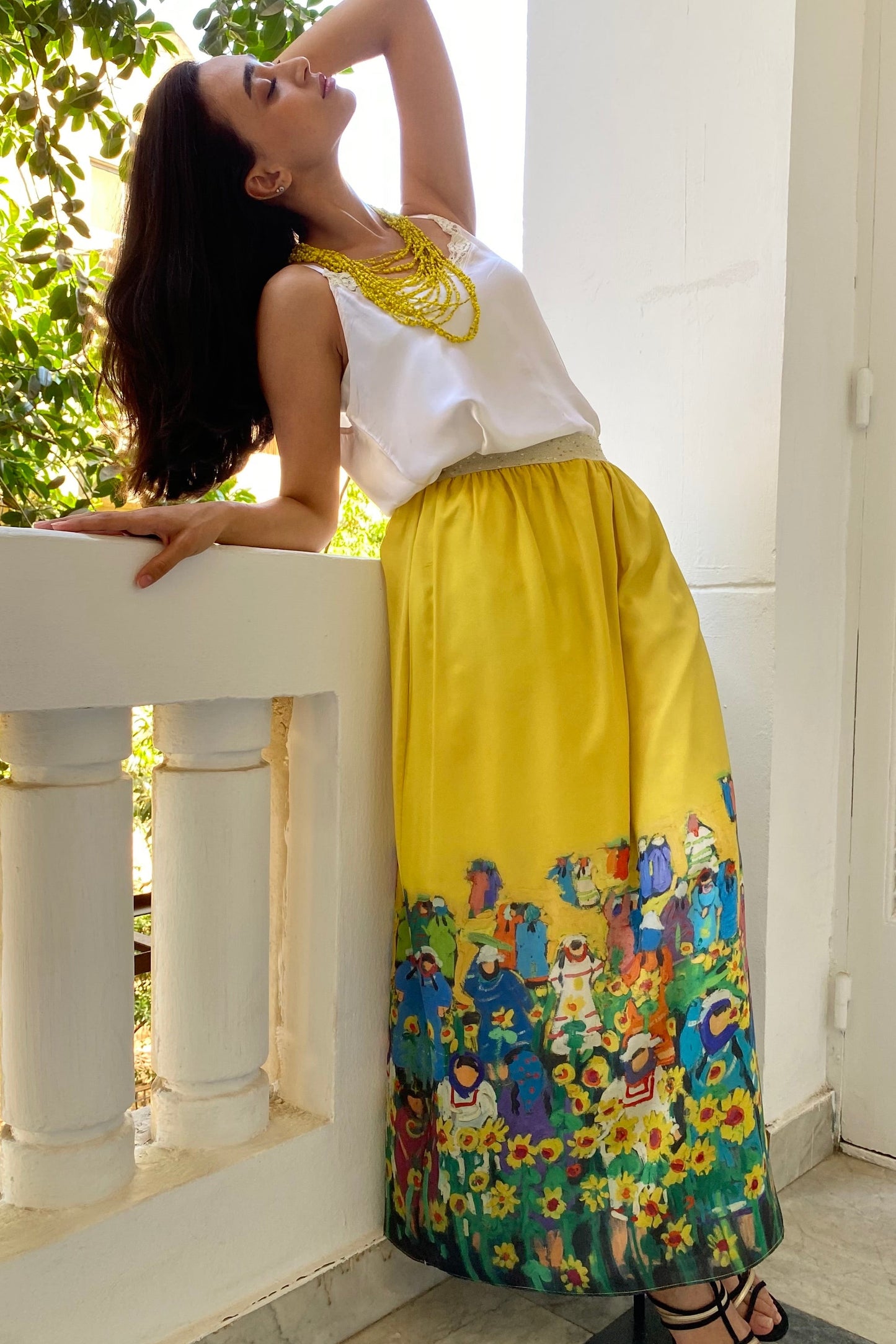 Sunflower Maxi Skirt
