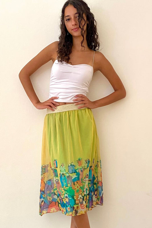 Sunflower Short Skirt