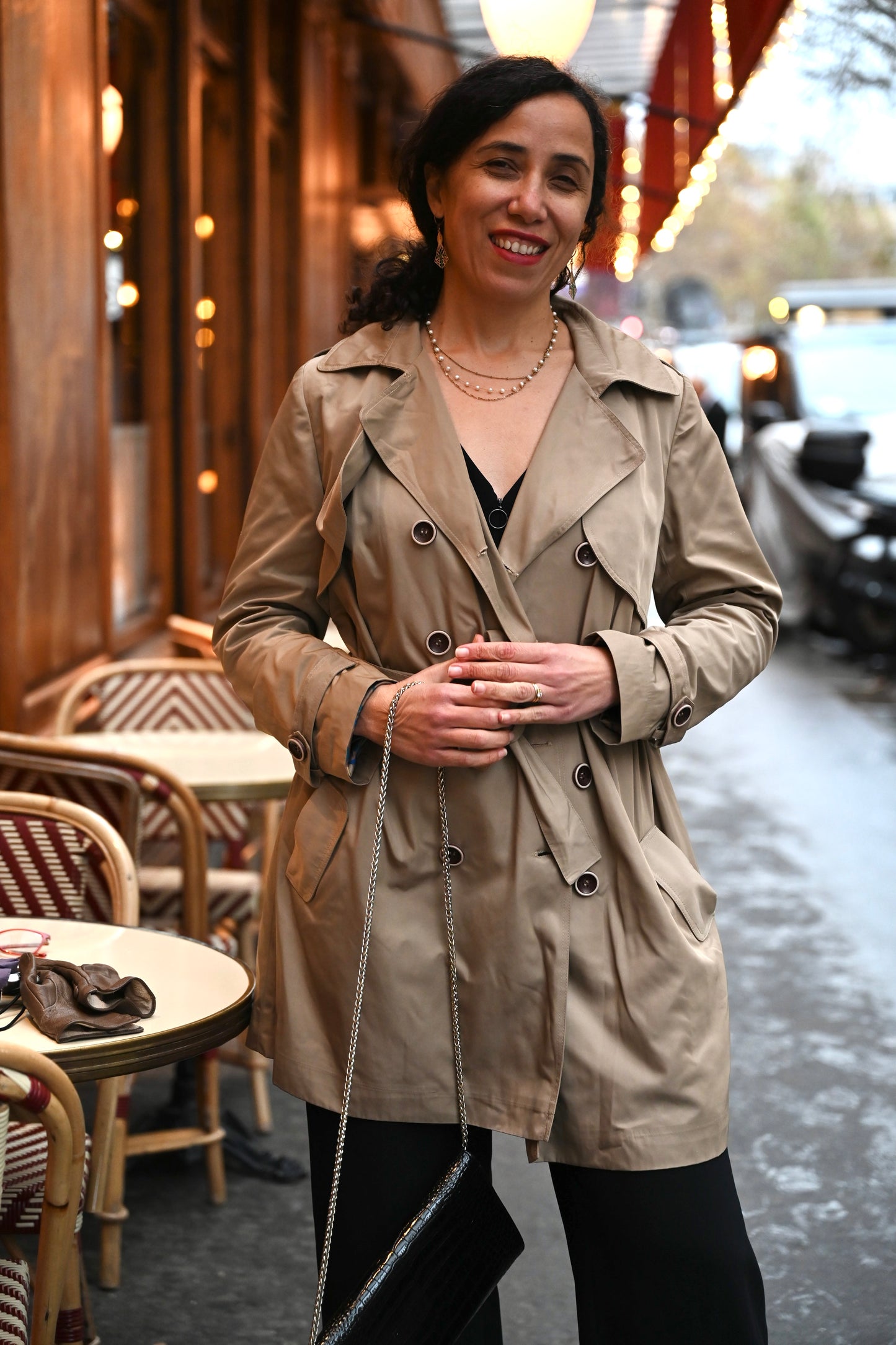 The Calligraphy Trench Beige