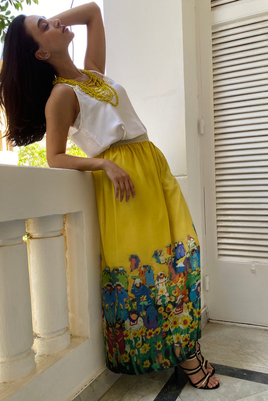 Sunflower Maxi Skirt