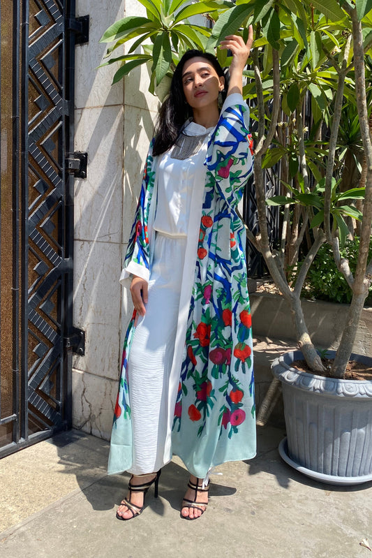 Rommanah Maxi Chiffon Kimono