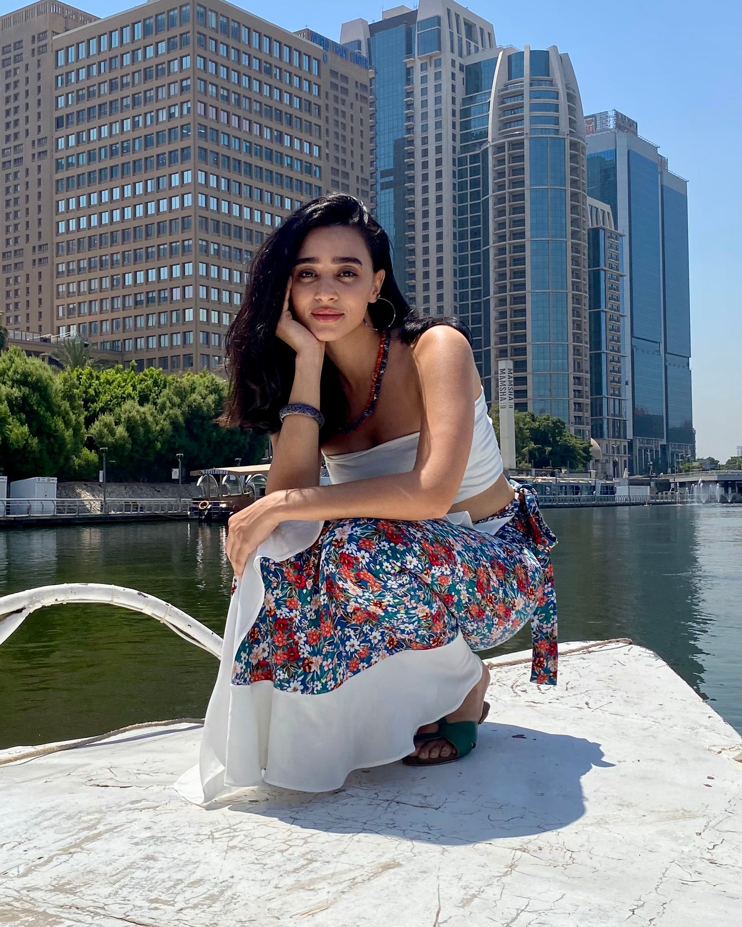 Ruffled Floral Skirt