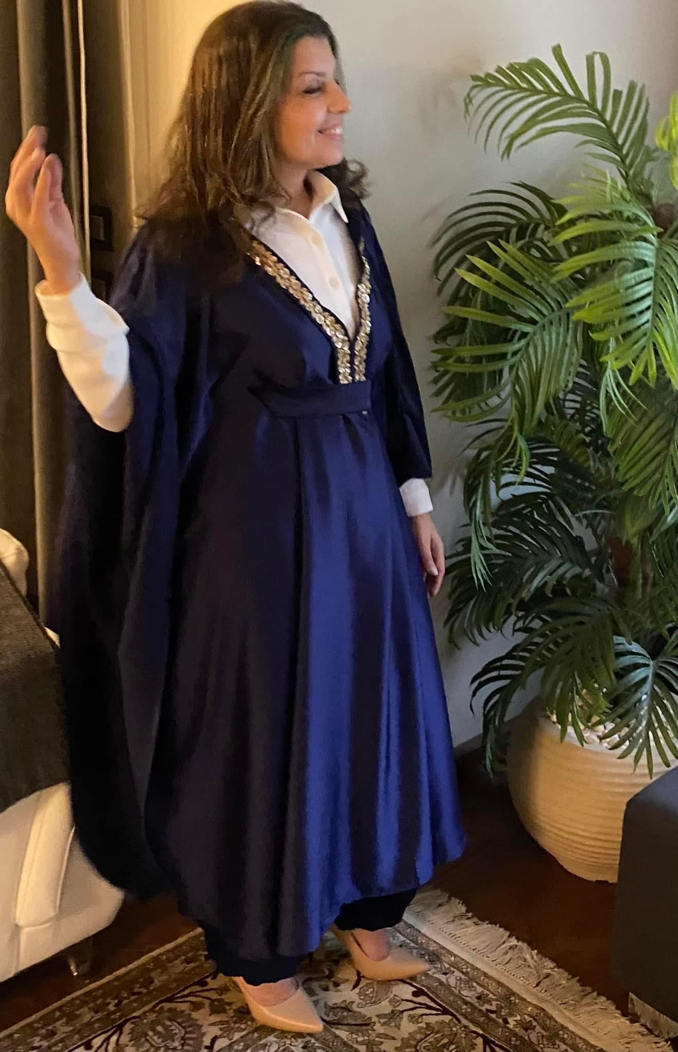 Arabian Kaftan in Indigo