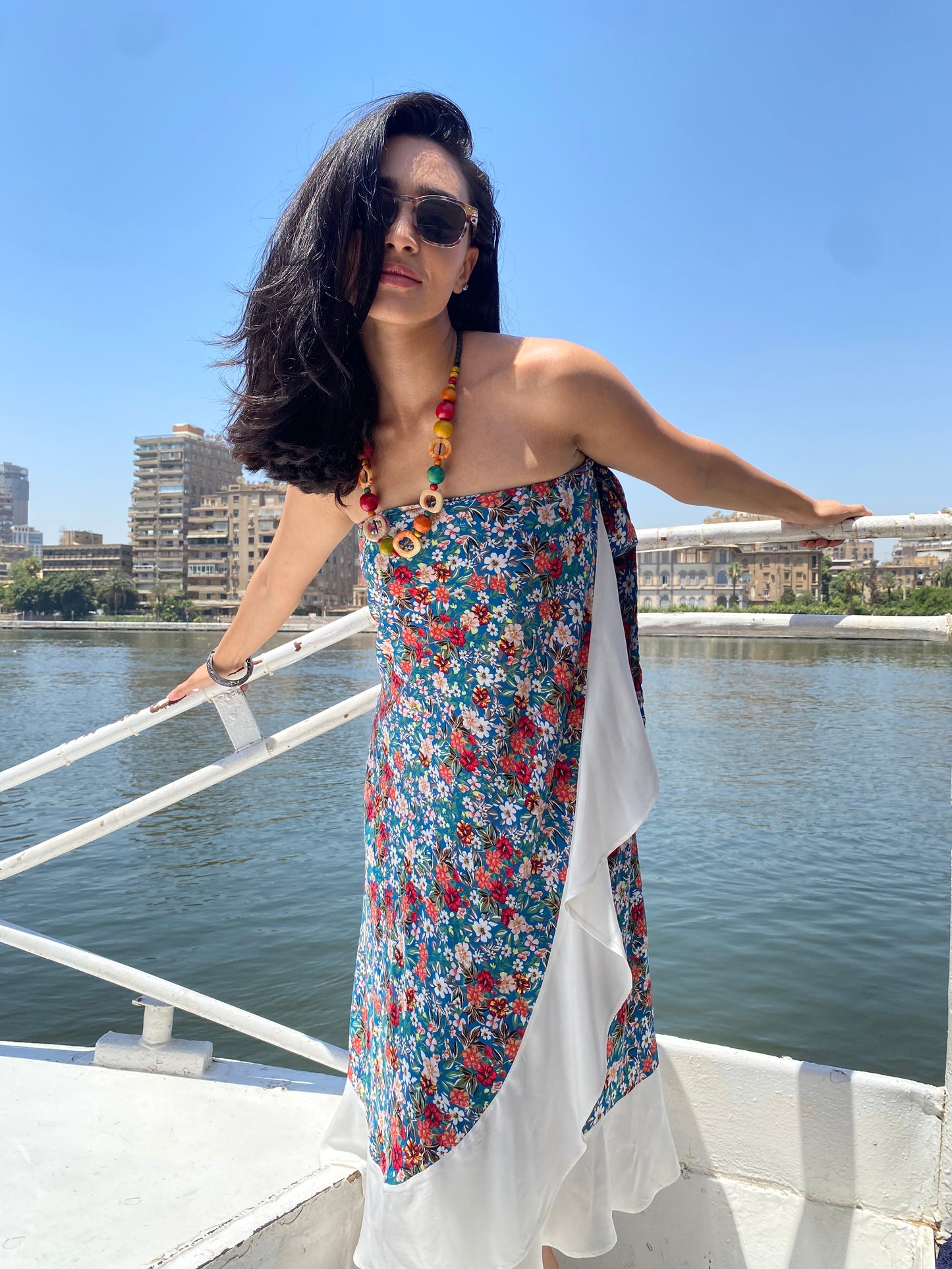 Ruffled Floral Skirt