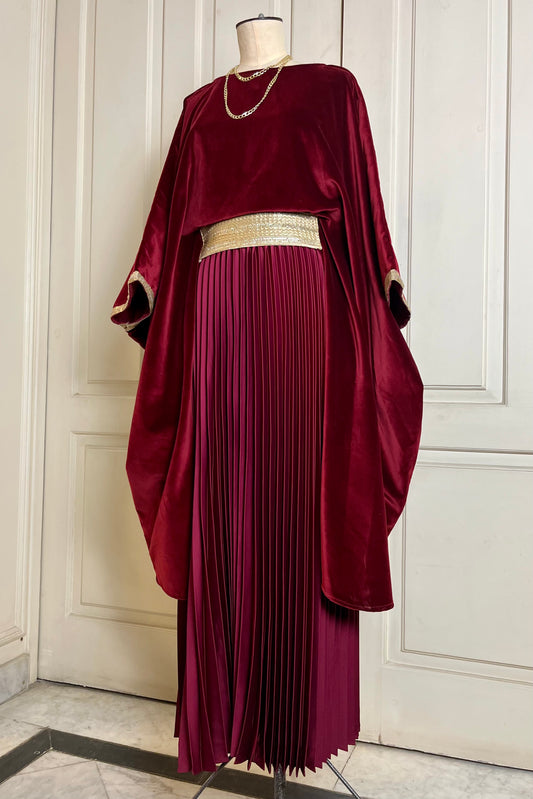 The Arabian Blouse in Bordeaux