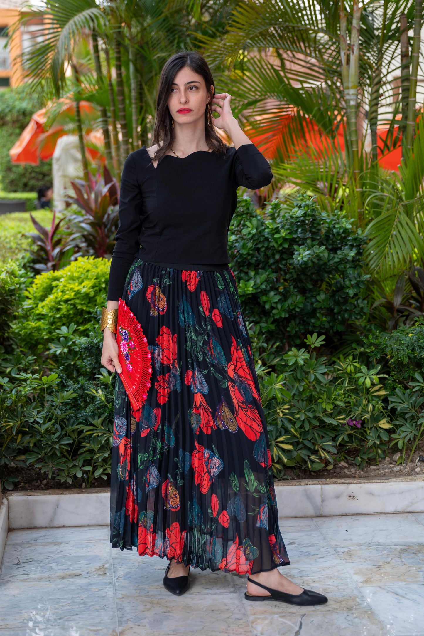 Flower Bomb Maxi Skirt