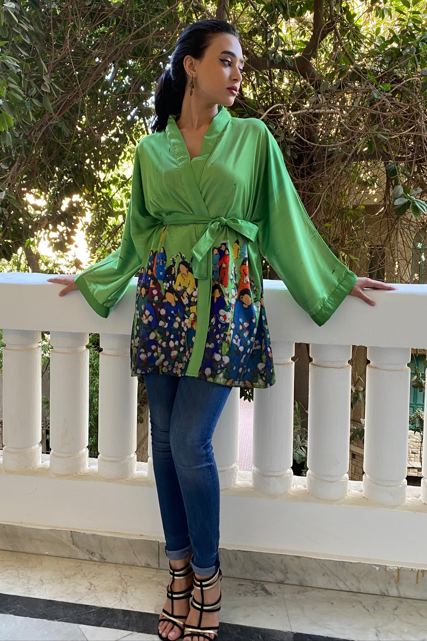 The Cotton Harvest Satin Kimono