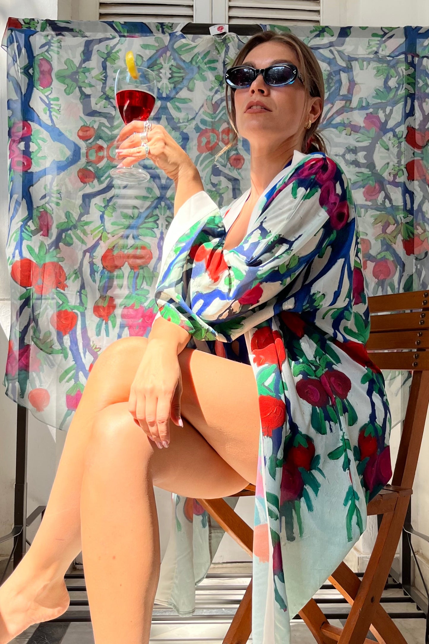 Rommanah Short Chiffon Kimono