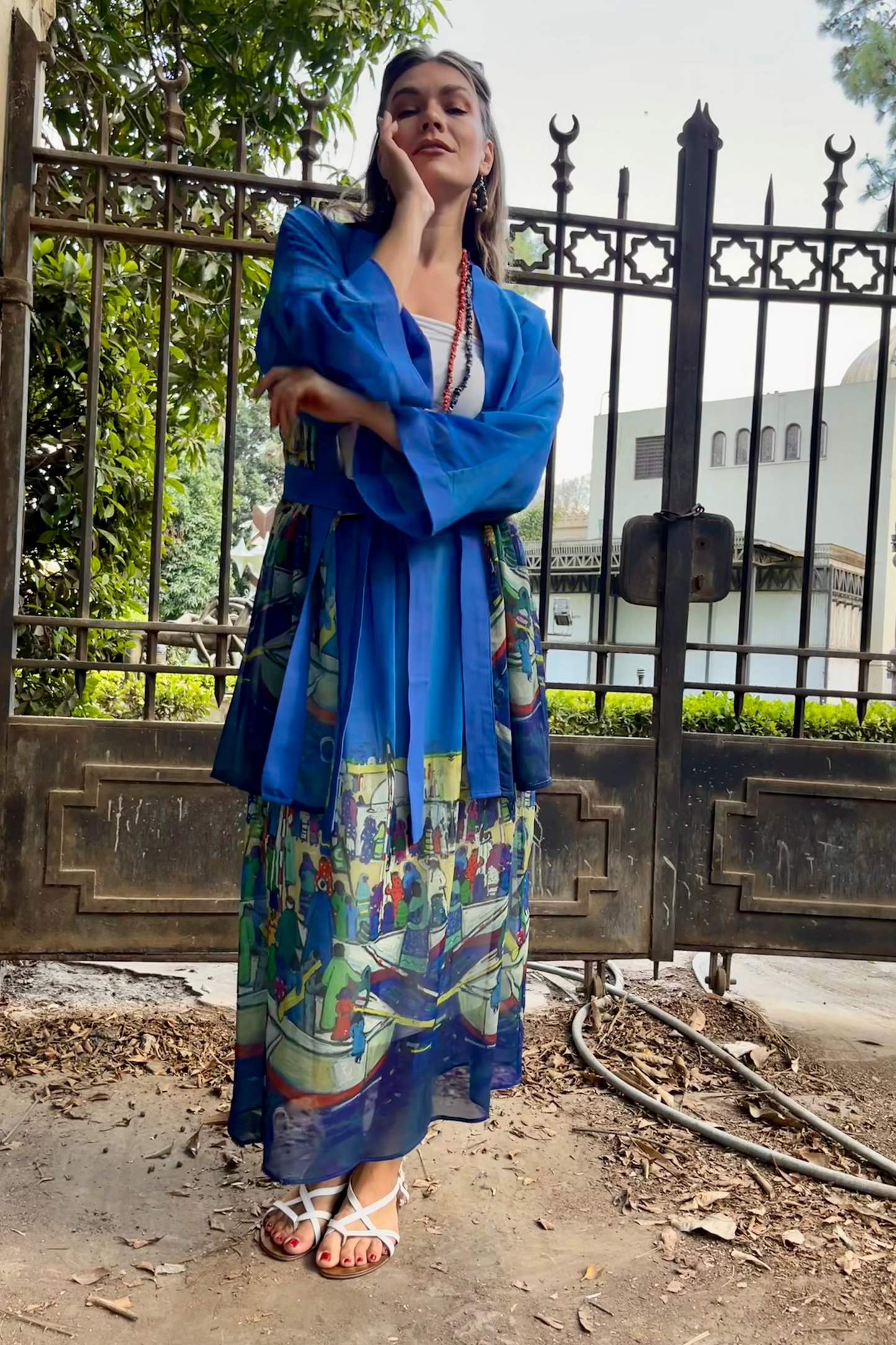 The Eternal Nile Chiffon Skirt
