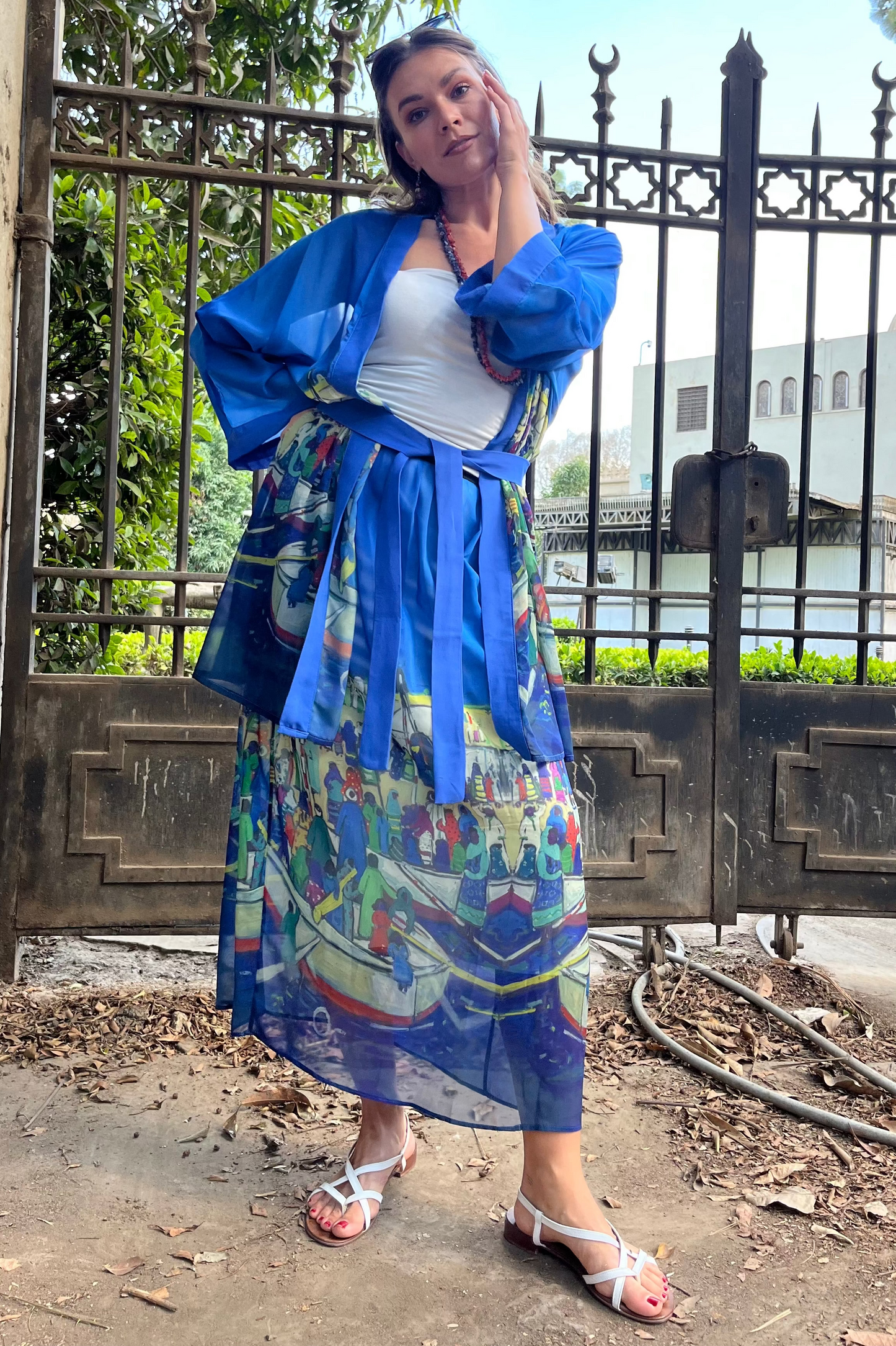 The Eternal Nile Chiffon Skirt