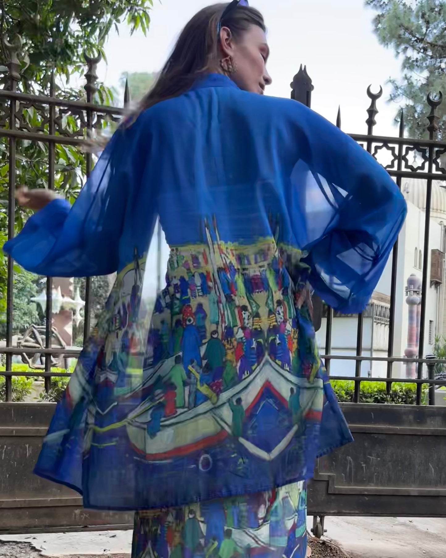 The Eternal Nile Chiffon Kimono