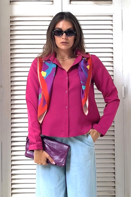 Magenta Crisp Shirt