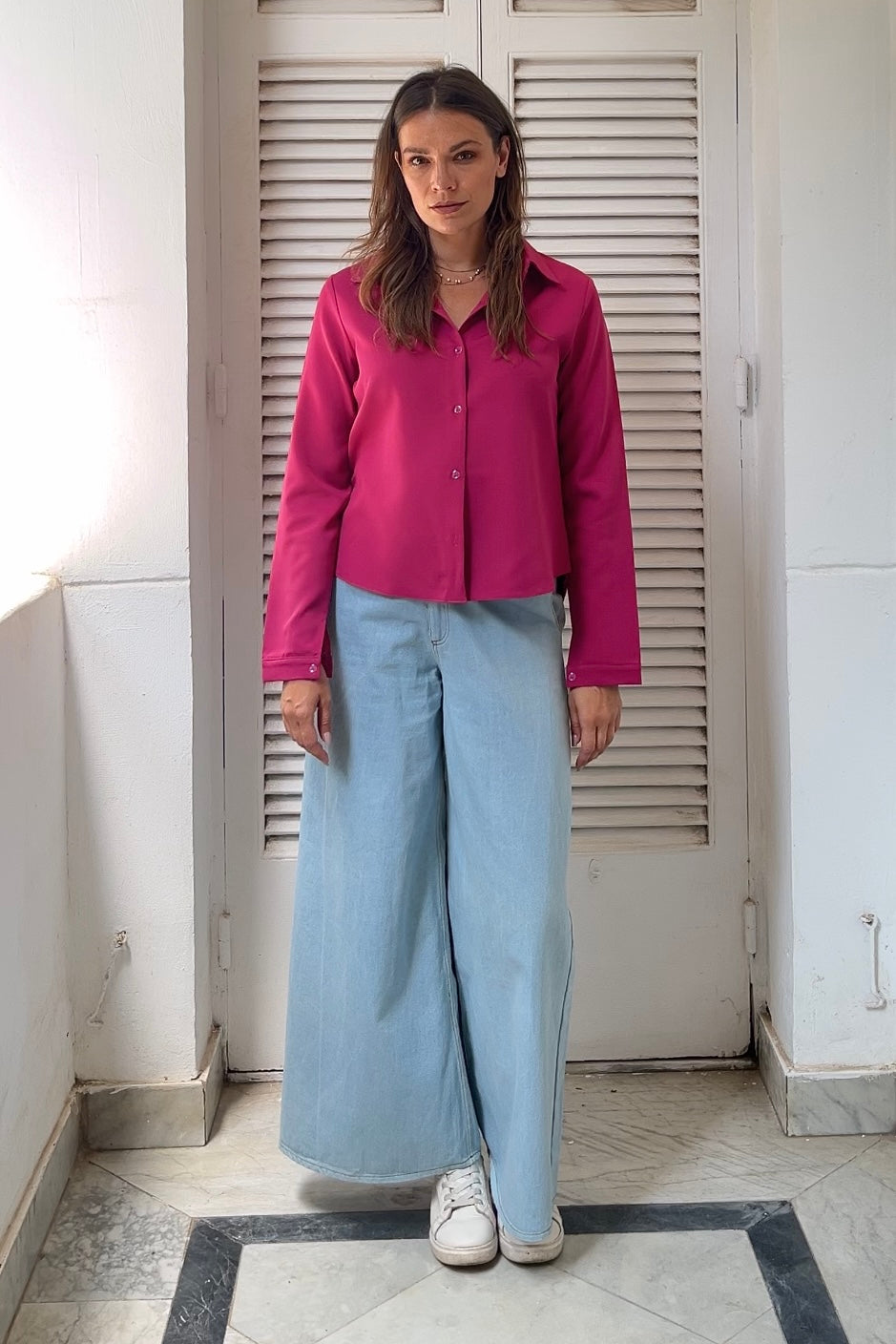 Magenta Crisp Shirt