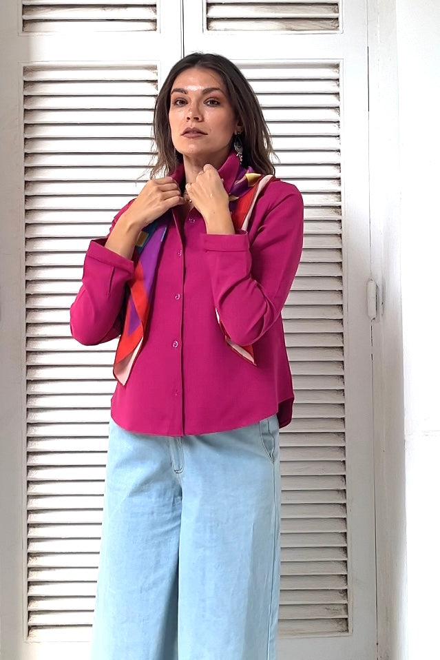 Magenta Crisp Shirt