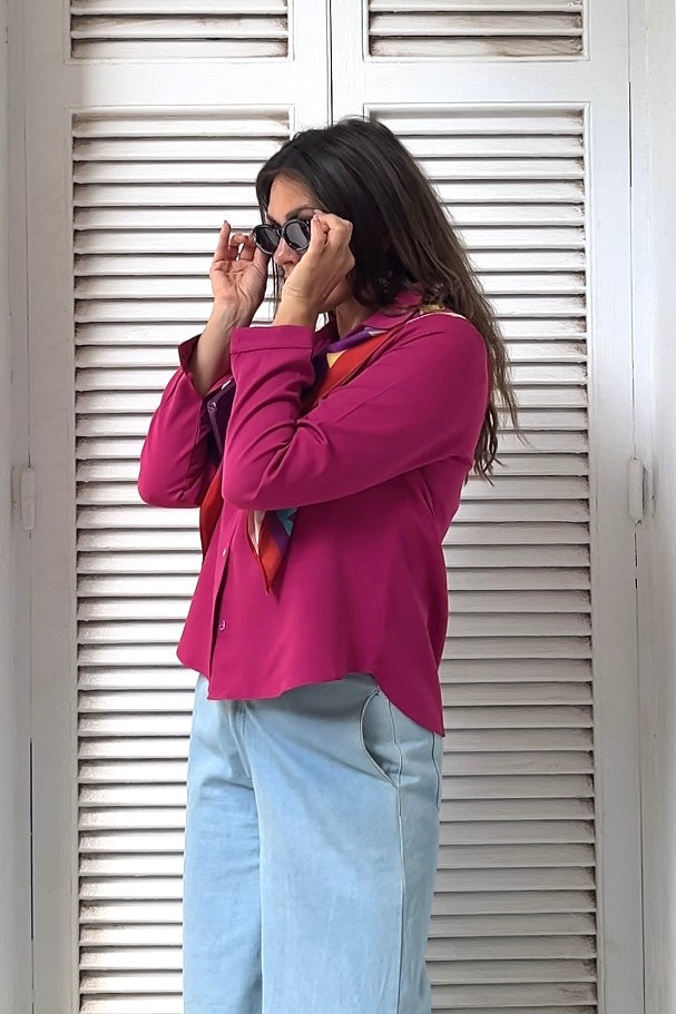Magenta Crisp Shirt