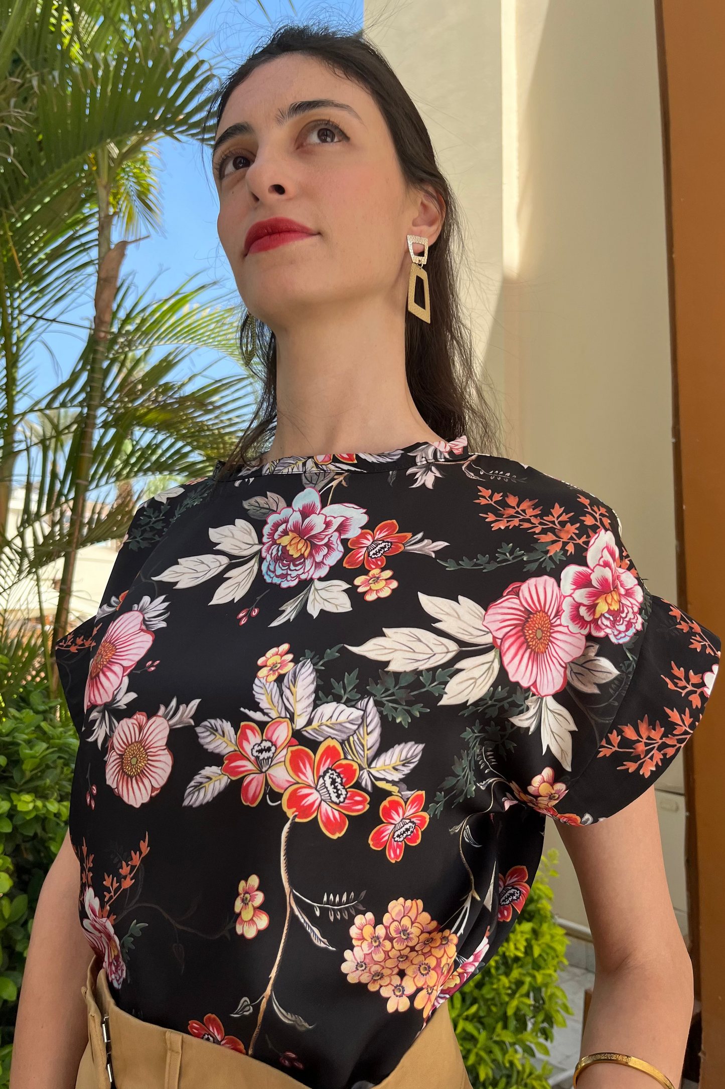 Retro Floral Top