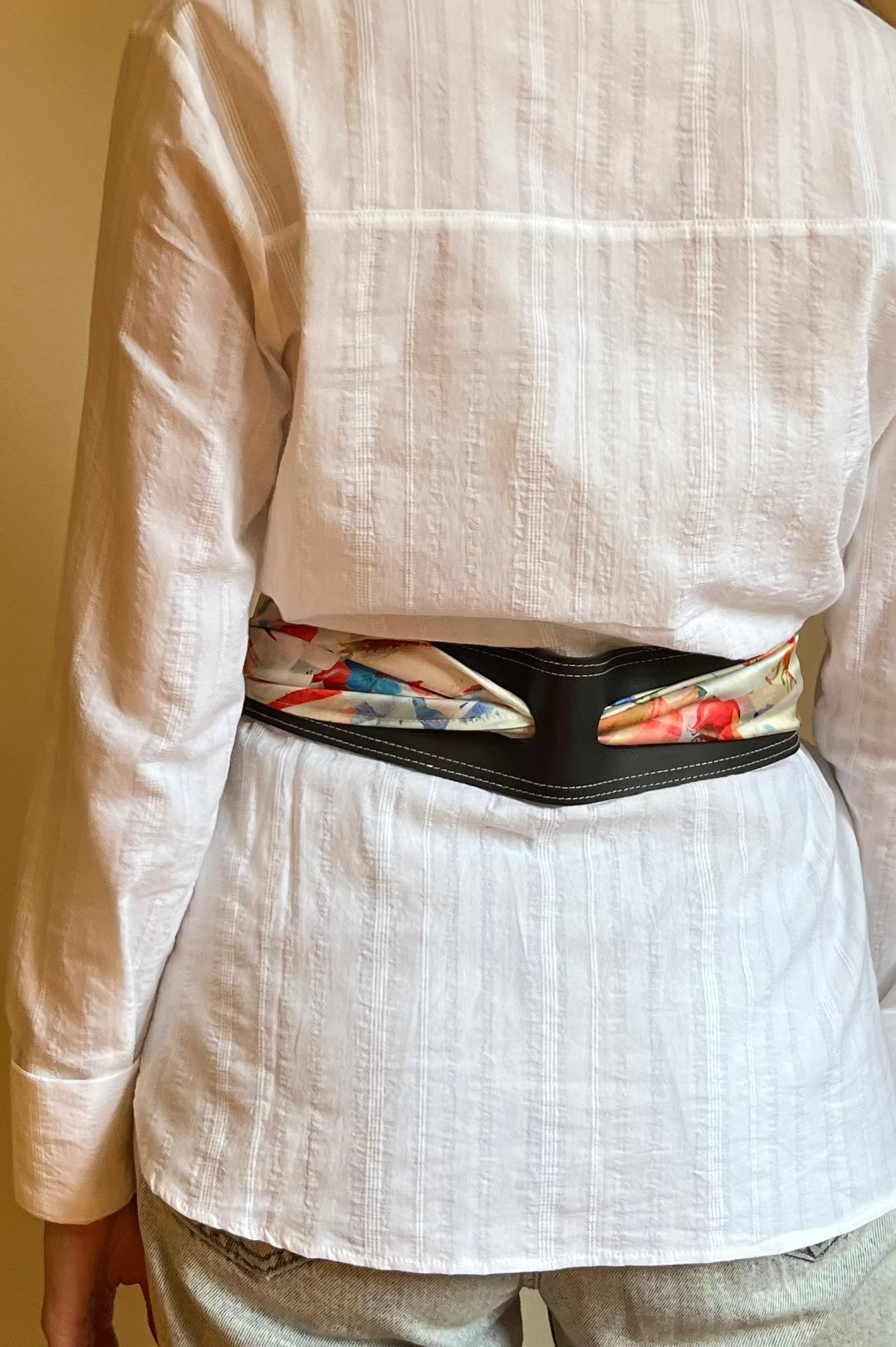 Textured White Shirt