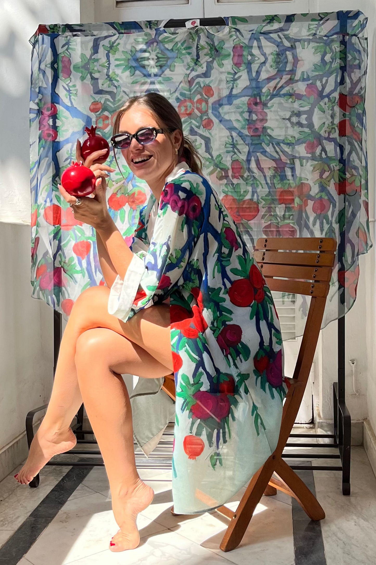 Rommanah Short Chiffon Kimono