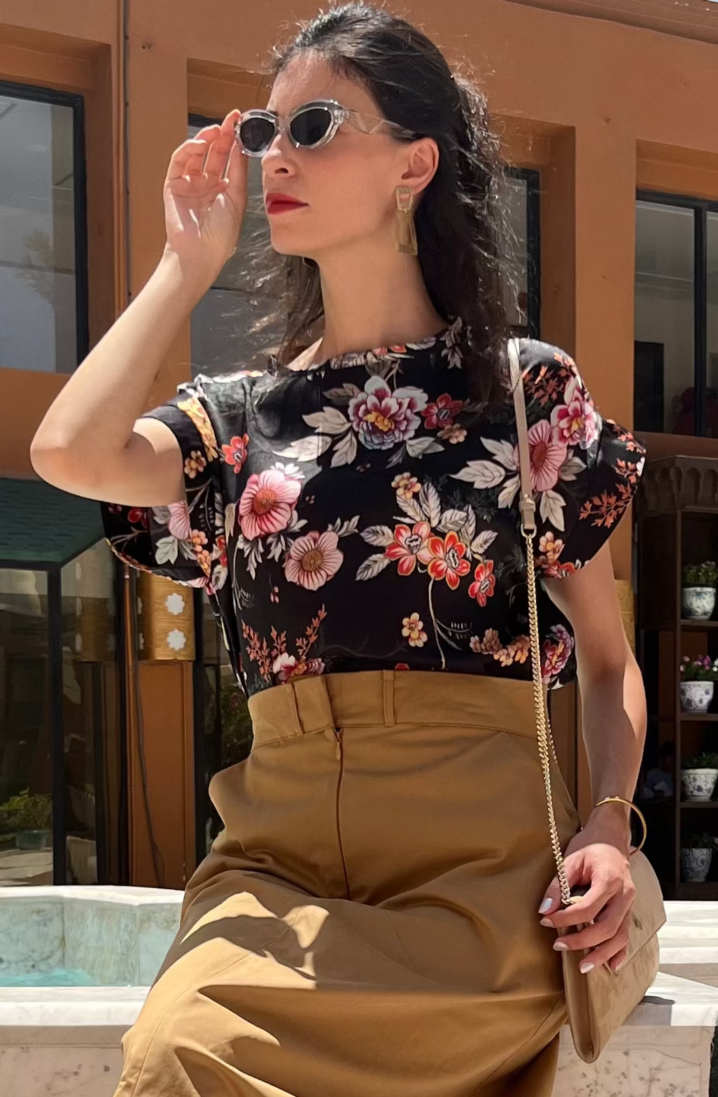 Retro Floral Top