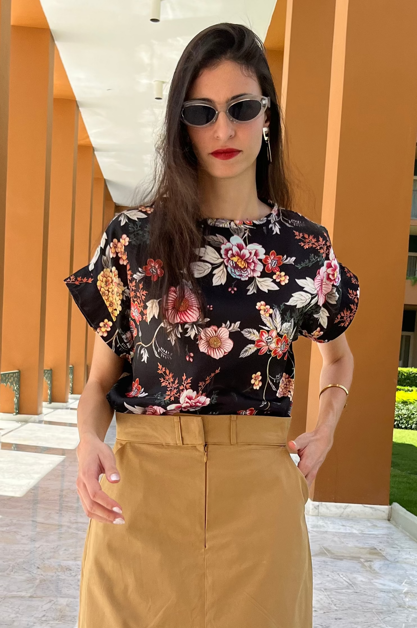 Retro Floral Top